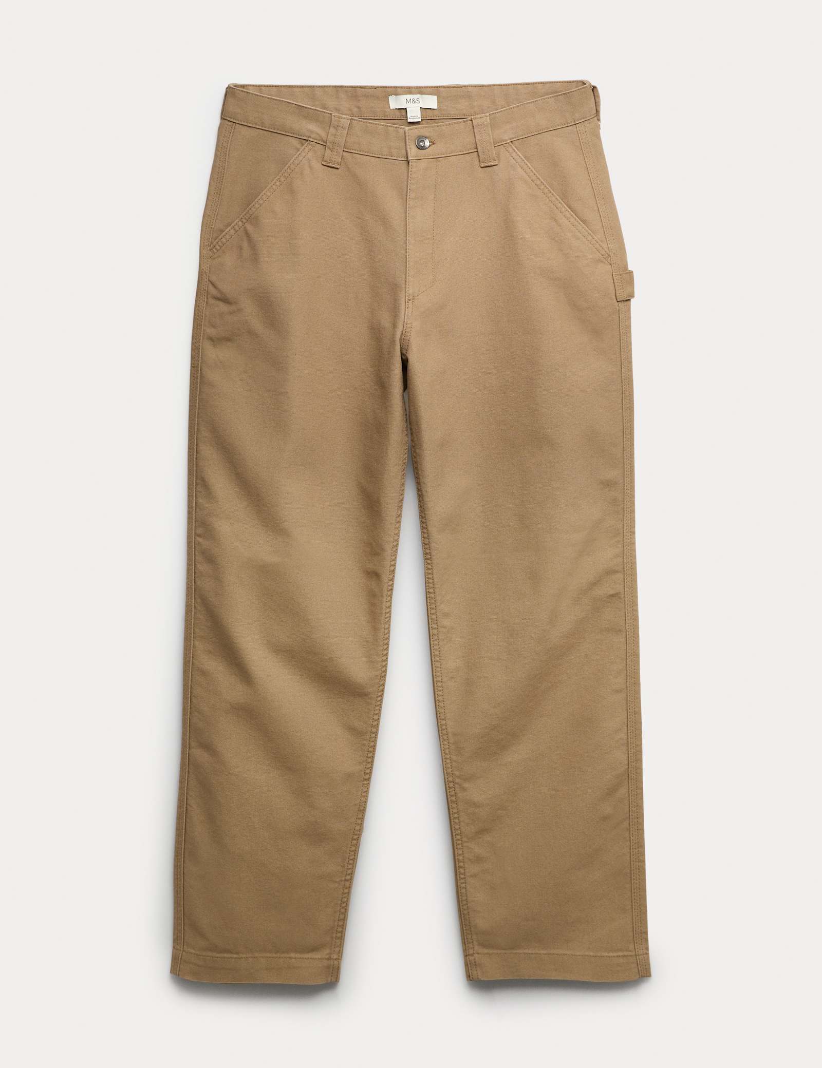 Loose Fit Pure Cotton Utility Trousers - image 1