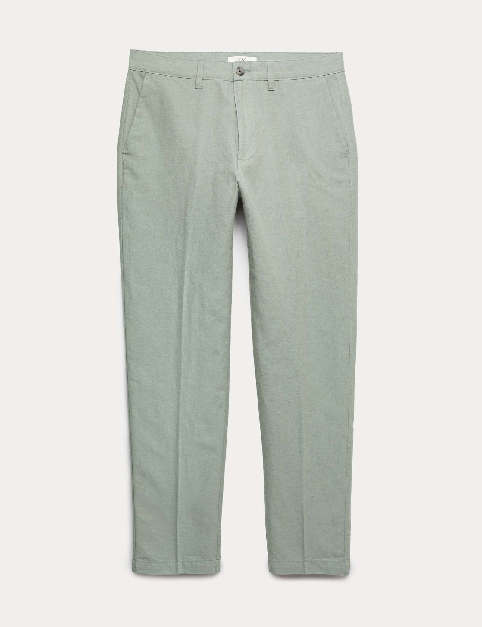 Regular Fit Linen Blend Chinos - image 2
