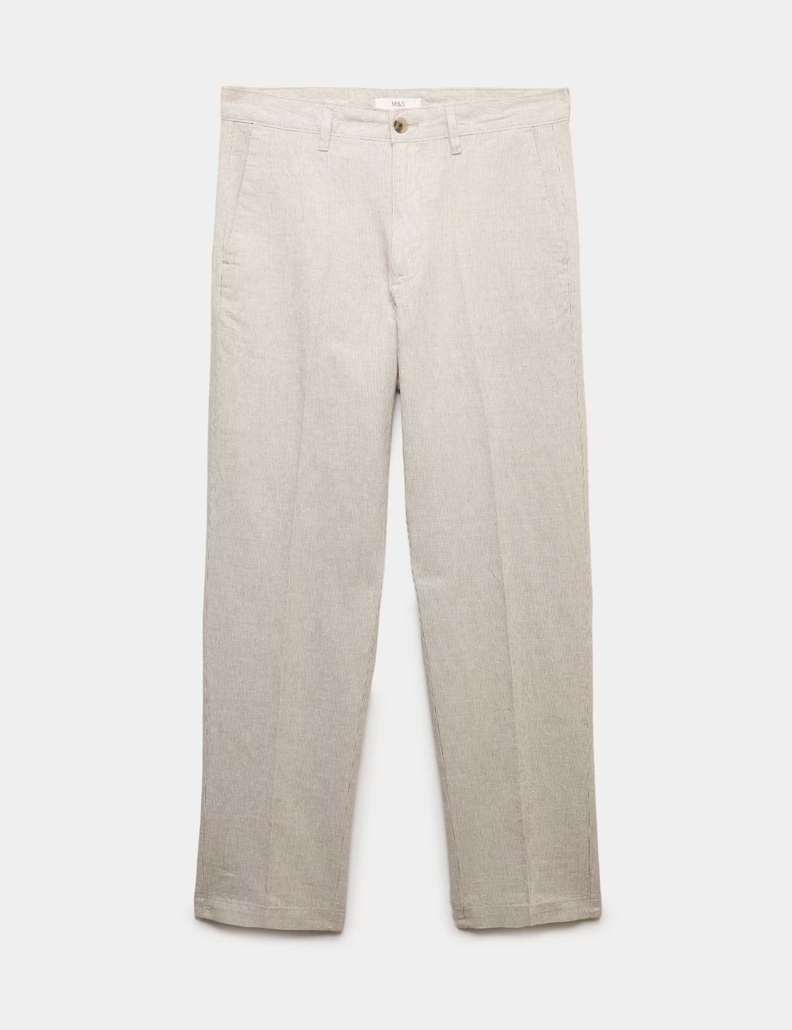Regular Fit Linen Blend Chinos - image 5