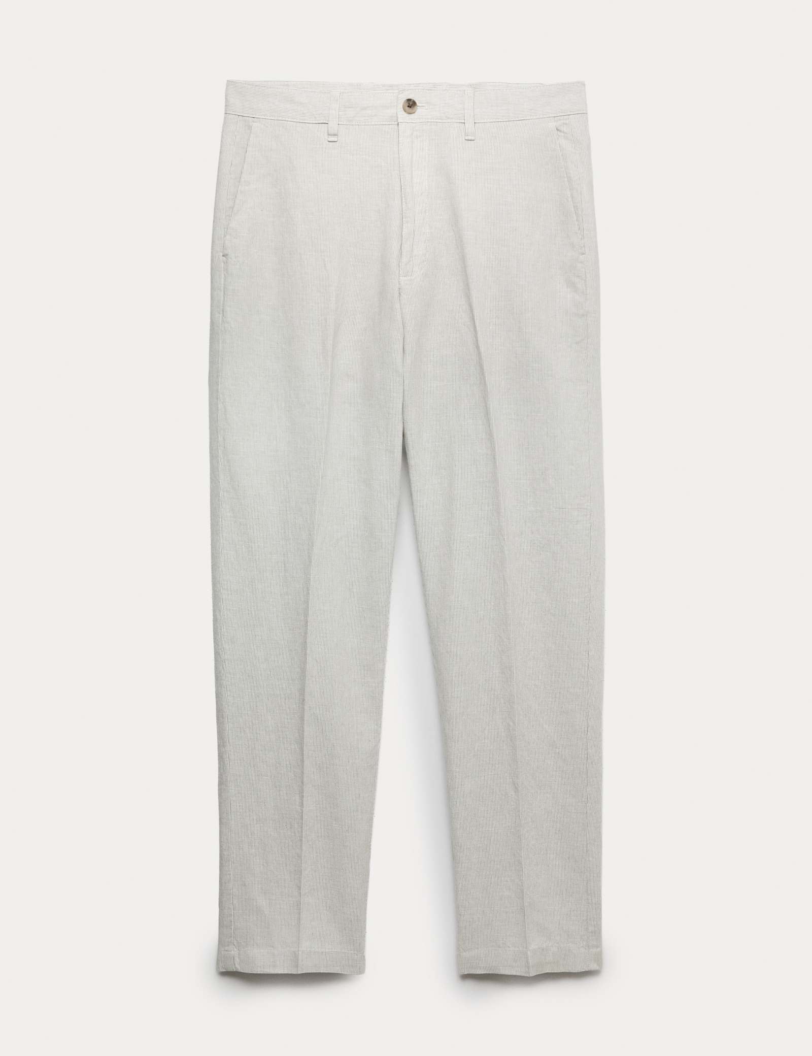 Regular Fit Linen Blend Chinos - image 3