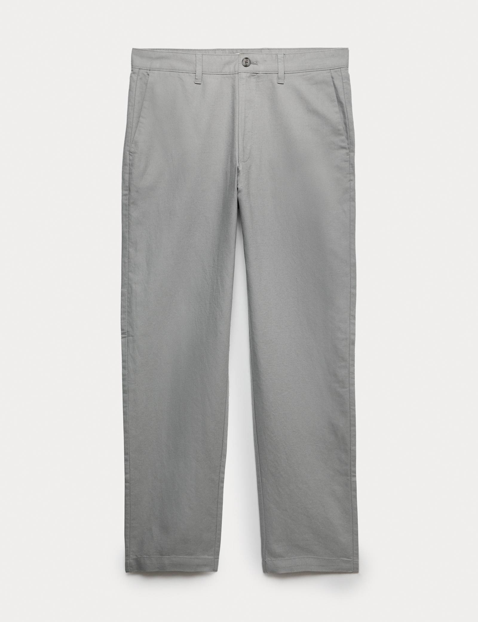 Regular Fit Linen Blend Chinos - image 4