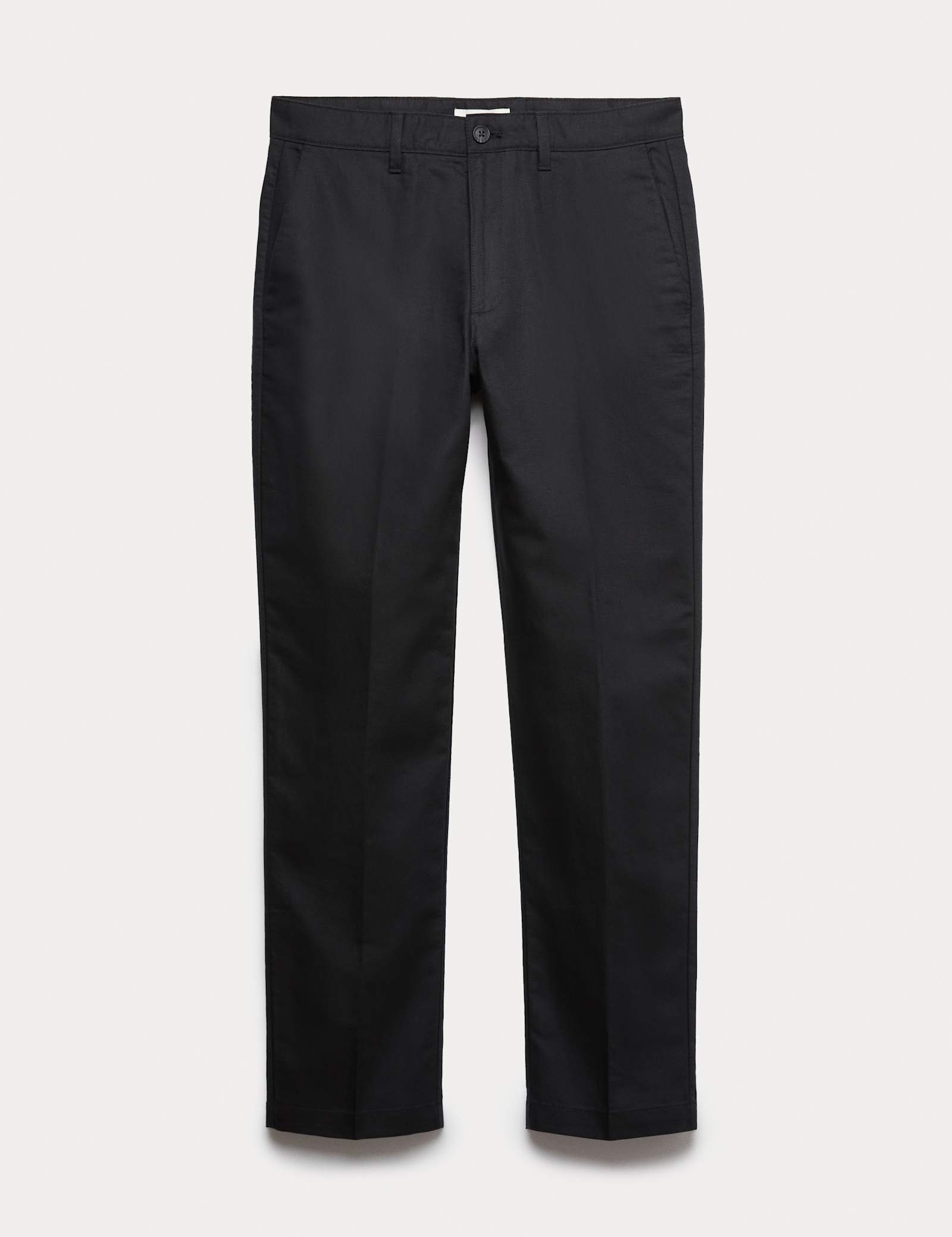Regular Fit Linen Blend Chinos - image 1