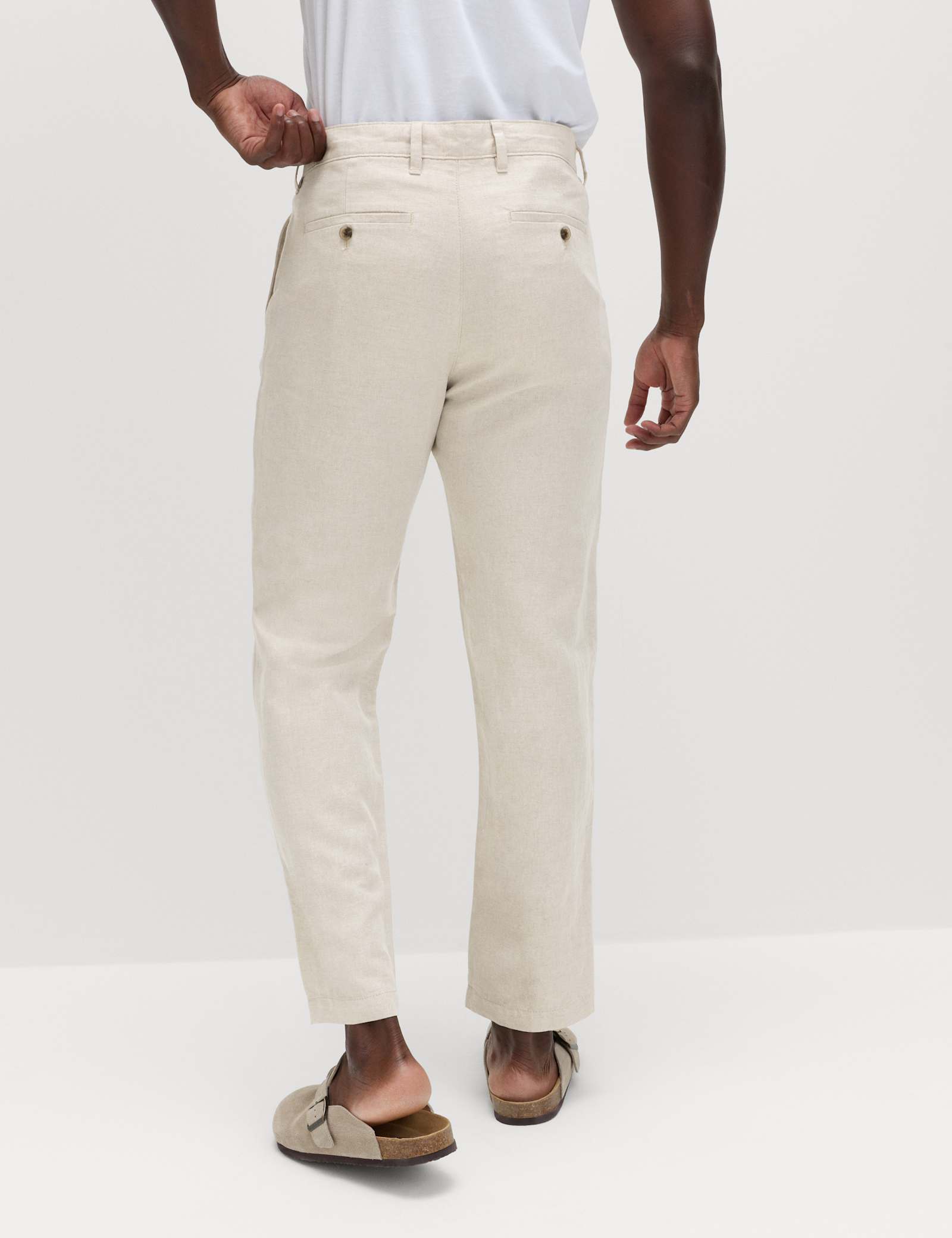 2 Pack Regular Fit Cotton Linen Blend Chinos - image 4