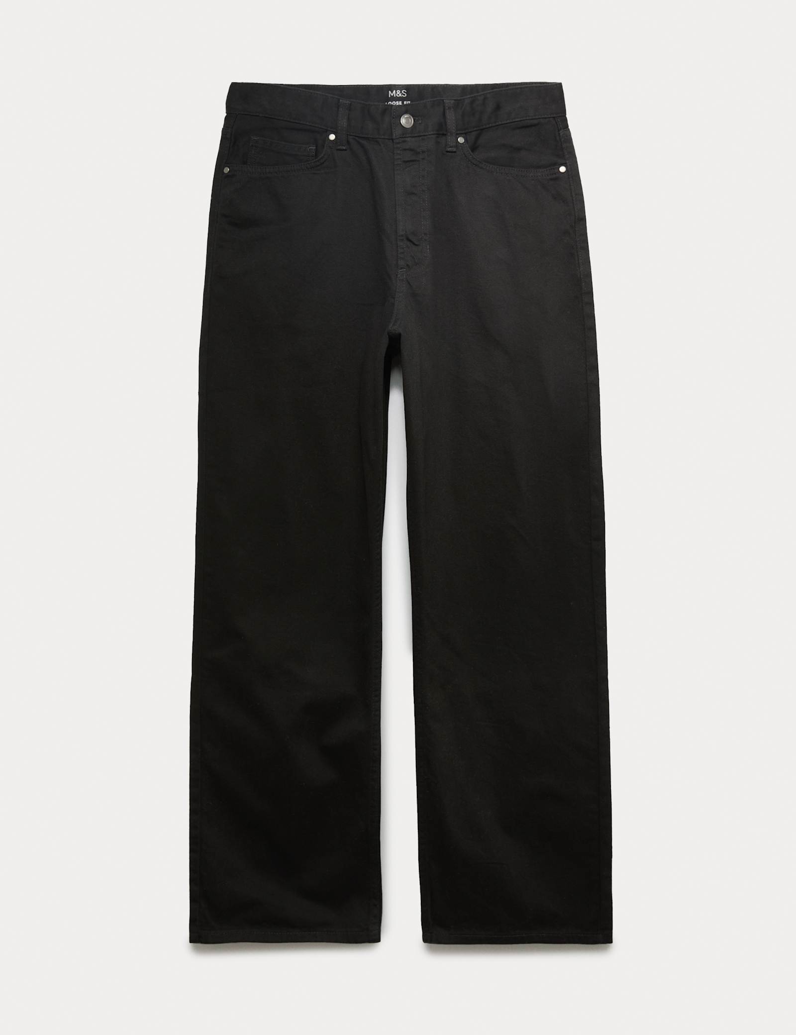 Loose Fit Pure Cotton Rigid Jeans - image 1