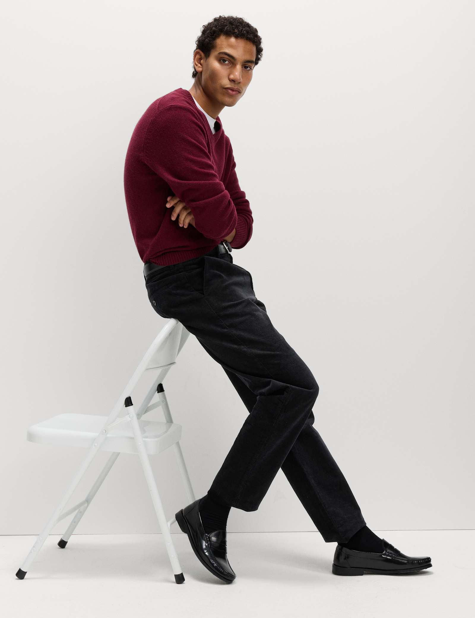 Regular Fit Corduroy Stretch Chinos - image 4