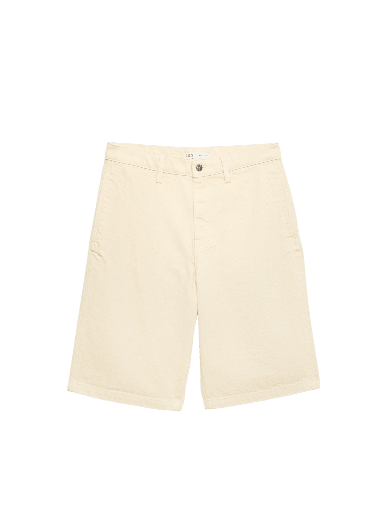 Baggy Fit Pure Cotton Denim Shorts - image 5