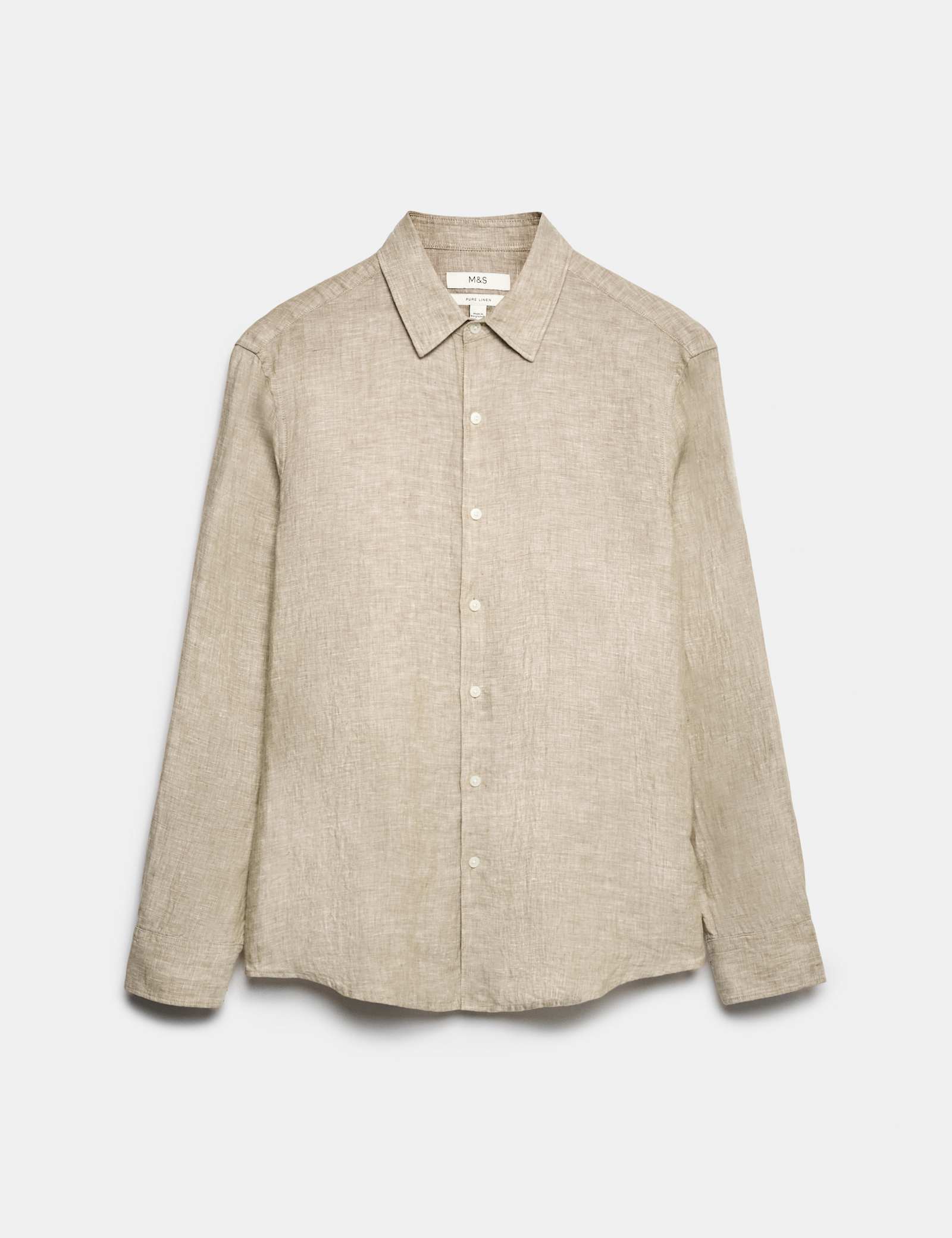 Regular Fit Pure Linen Shirt - image 4