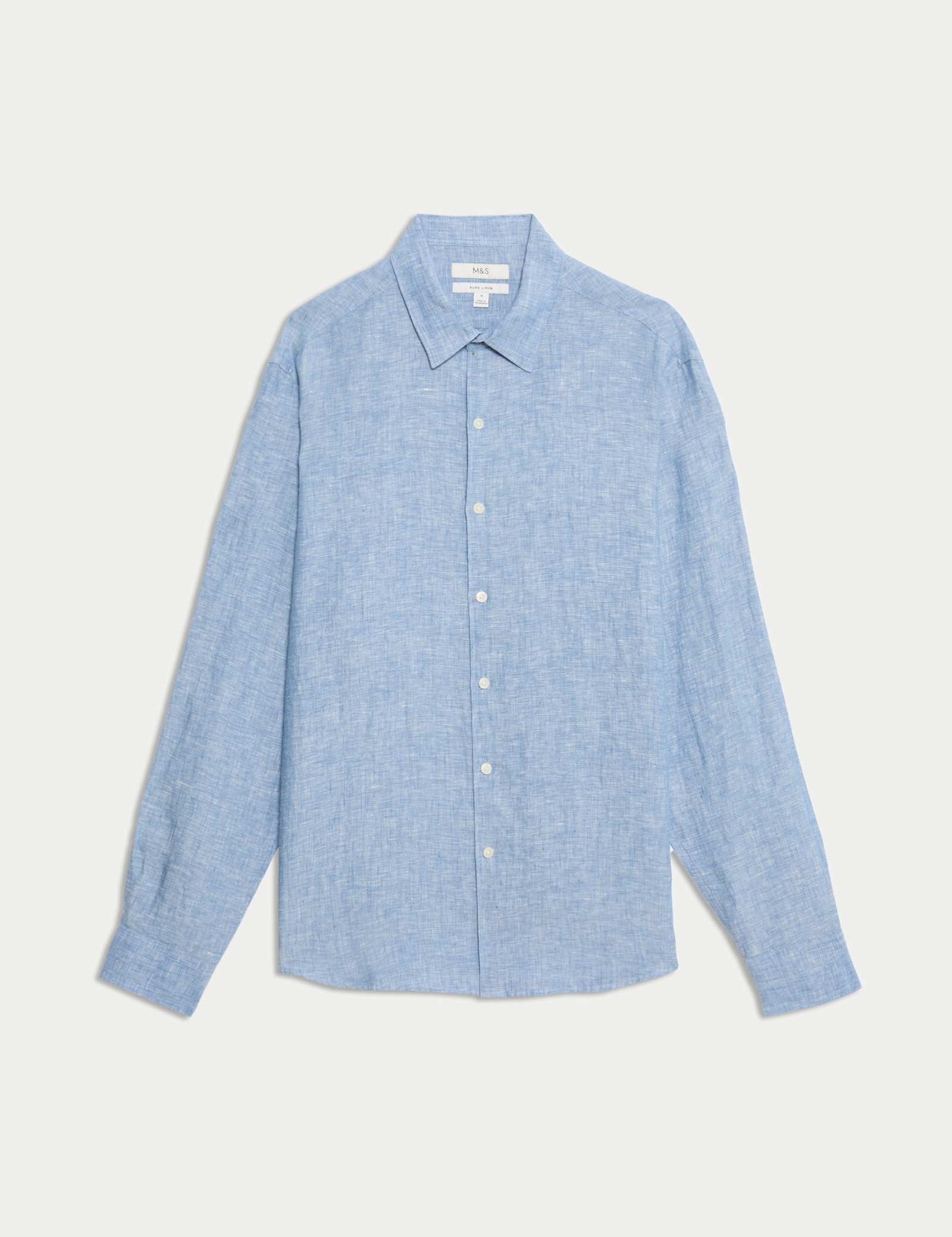Regular Fit Pure Linen Shirt - image 1