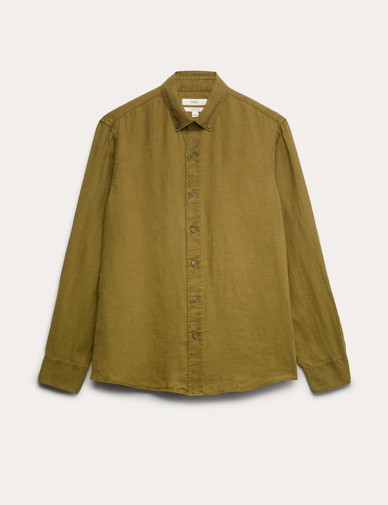 Pure Linen Garment Dye Shirt - image 1