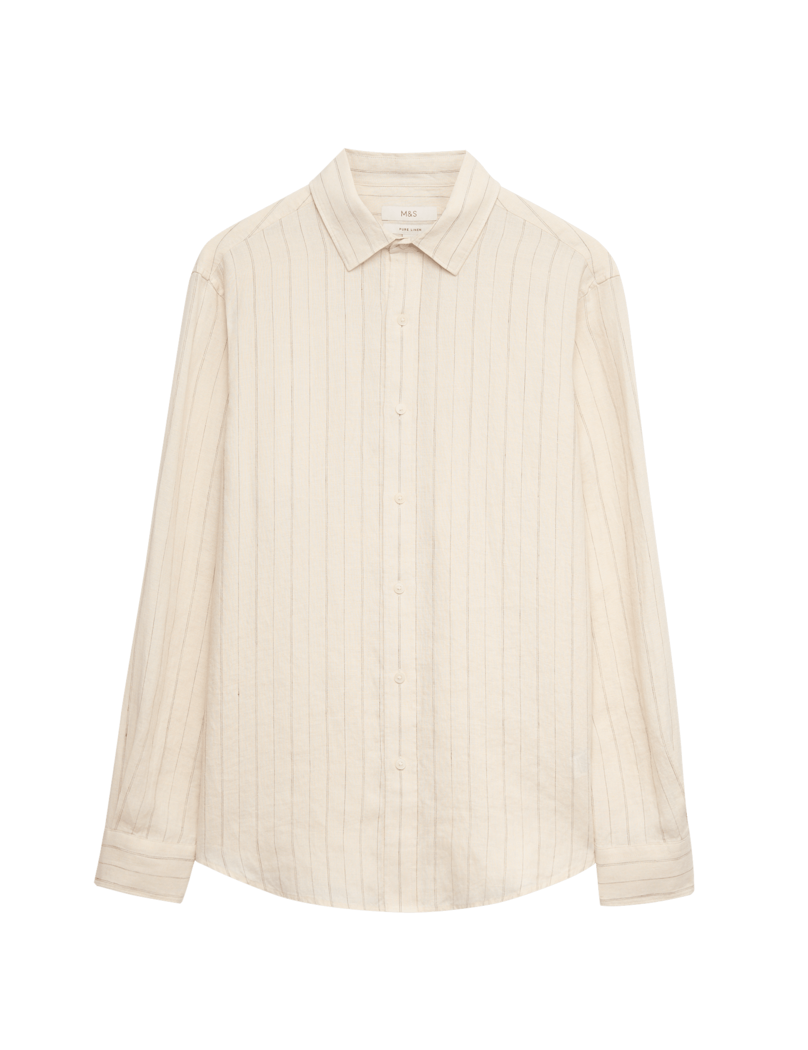 Regular Fit Pure Linen Striped Shirt - image 3
