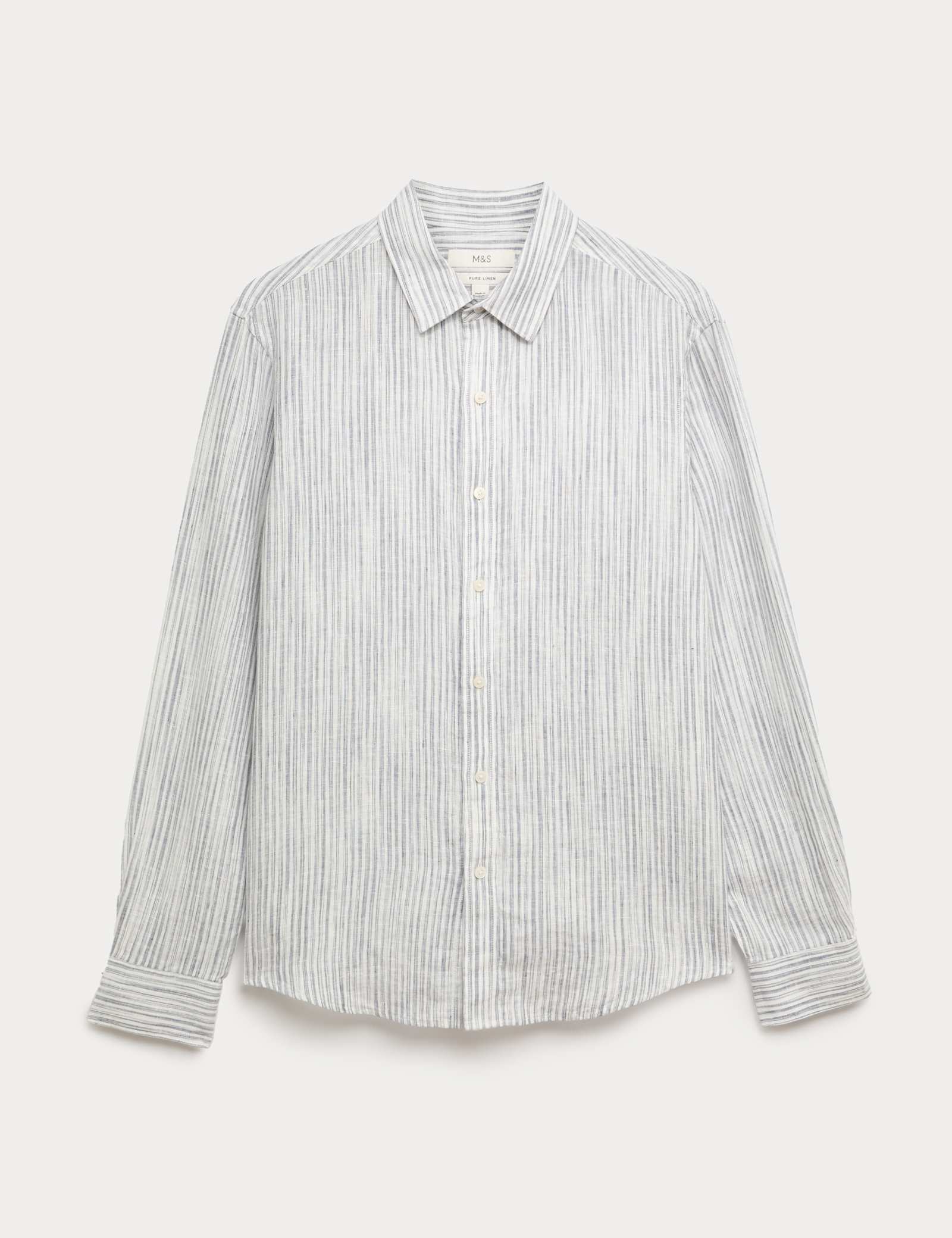 Pure Linen Striped Shirt - image 1