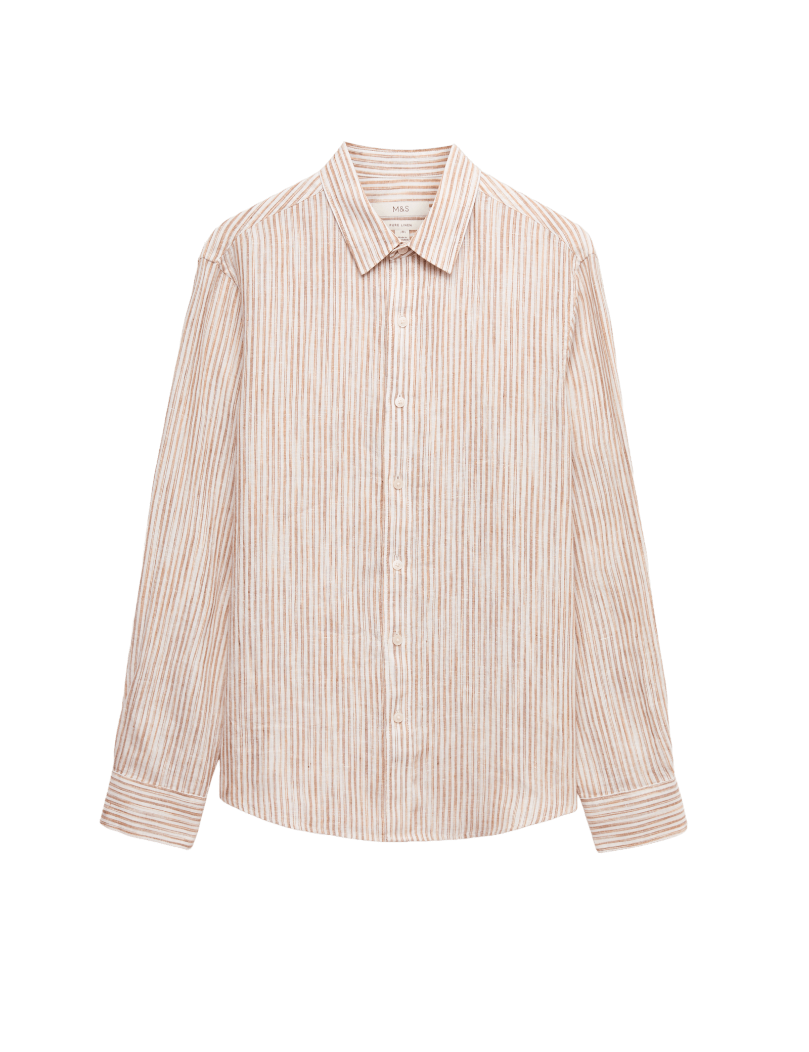 Pure Linen Striped Shirt - image 5