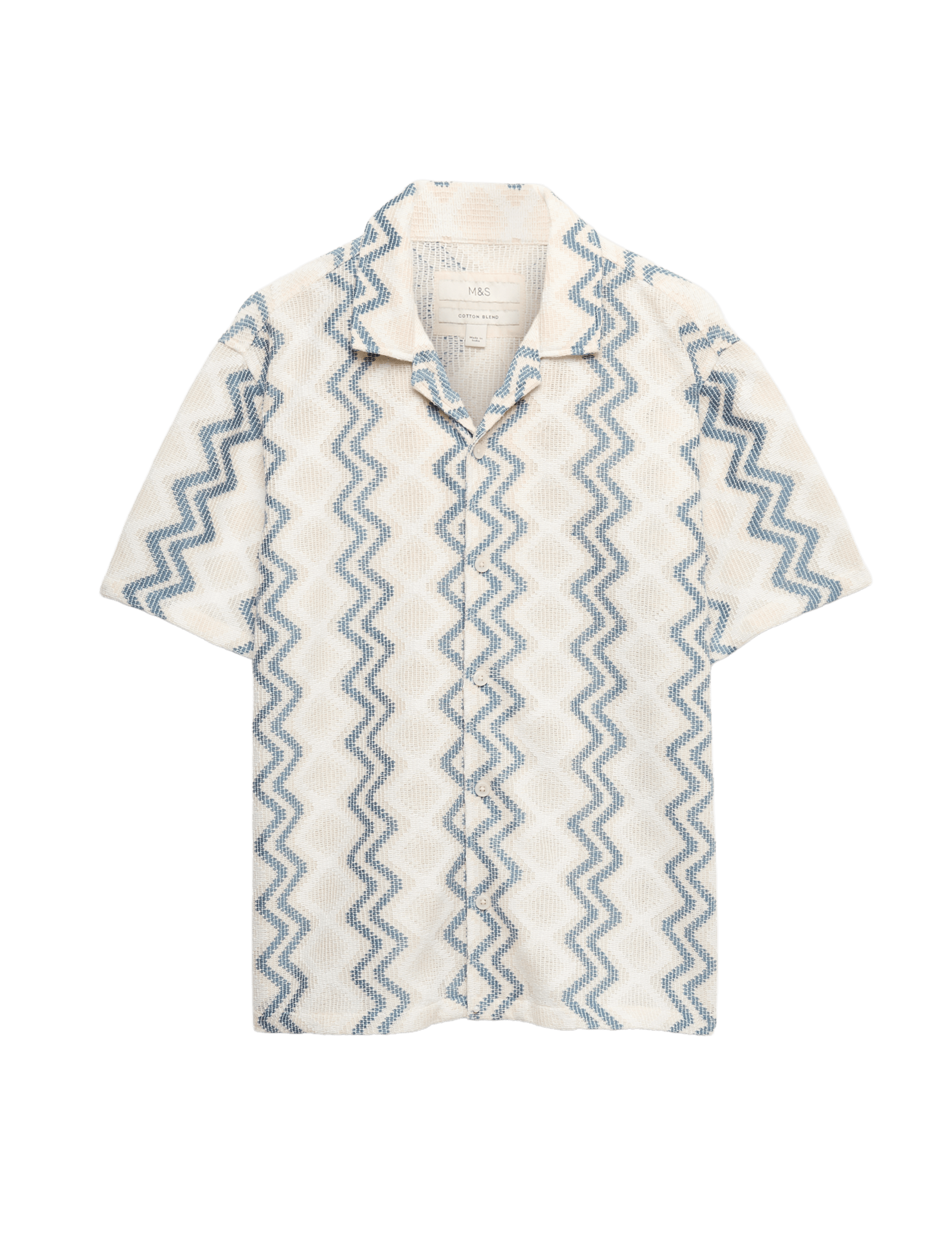 Relaxed Fit Cotton Blend Short Sleeve Shirt - image 3
