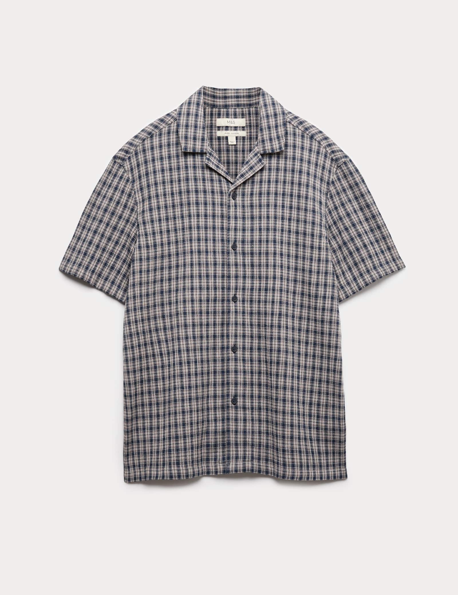 Pure Cotton Checked Shirt - image 1