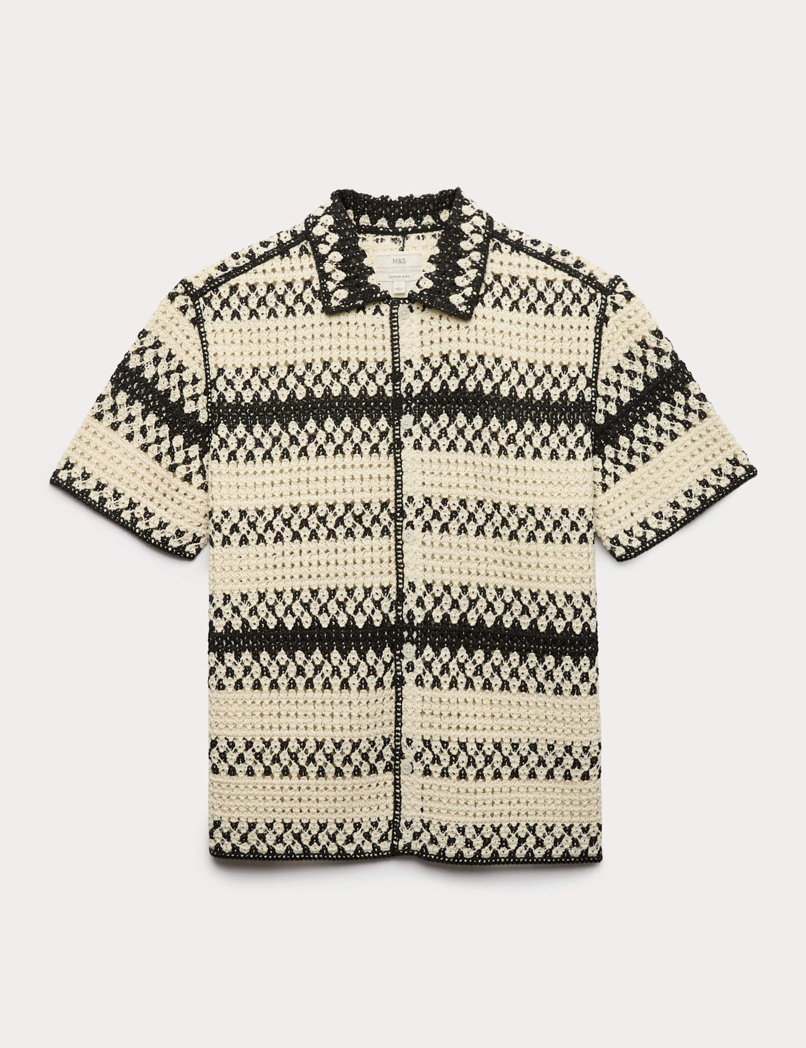 Relaxed Fit Knitted Polo Shirt - image 1