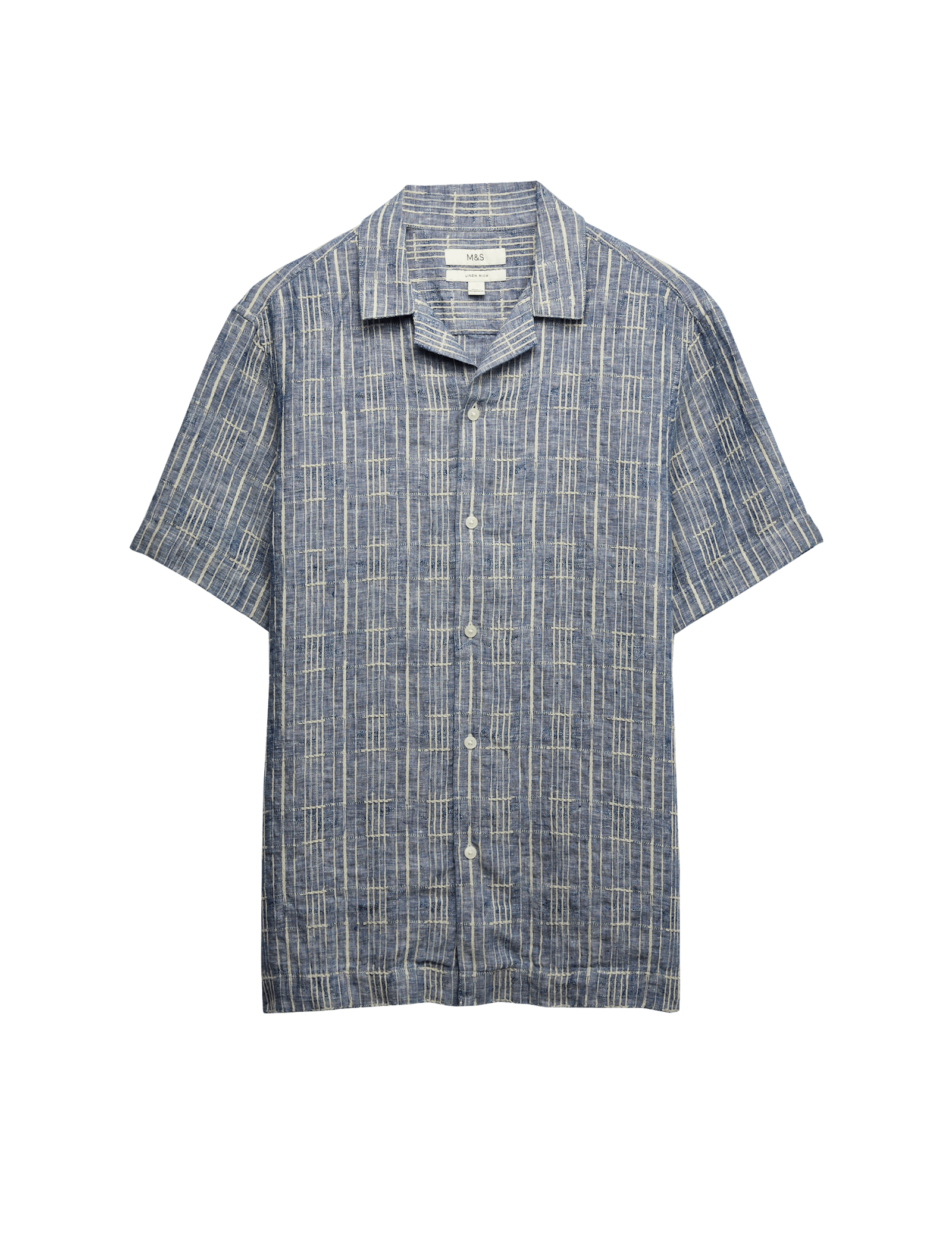 Regular Fit Linen Rich Printed Shirt - image 3