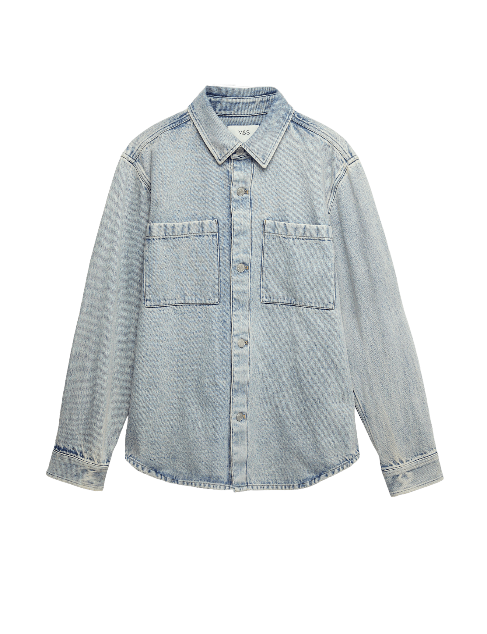 Pure Cotton Denim Overshirt - image 5