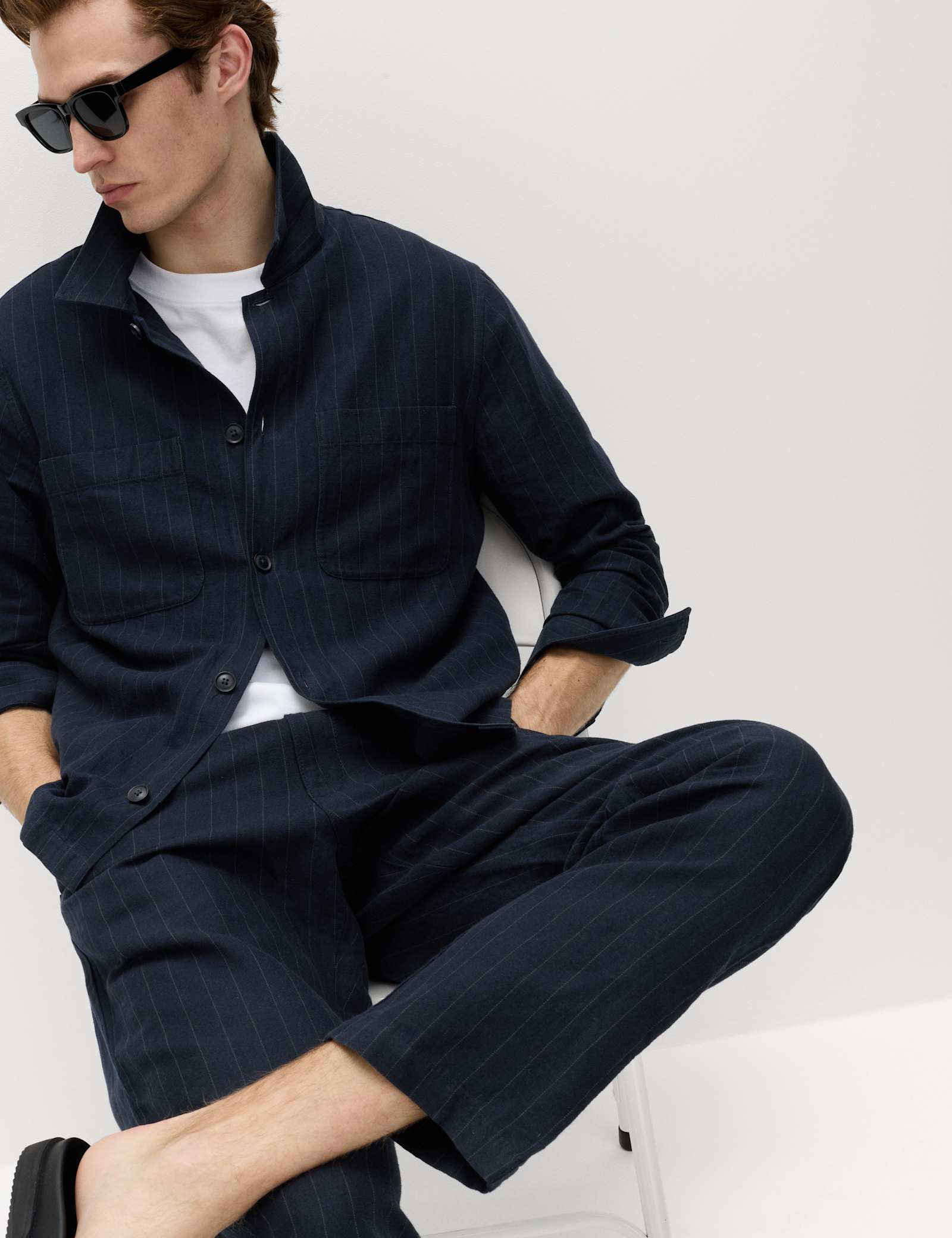 Linen Rich Overshirt - image 4