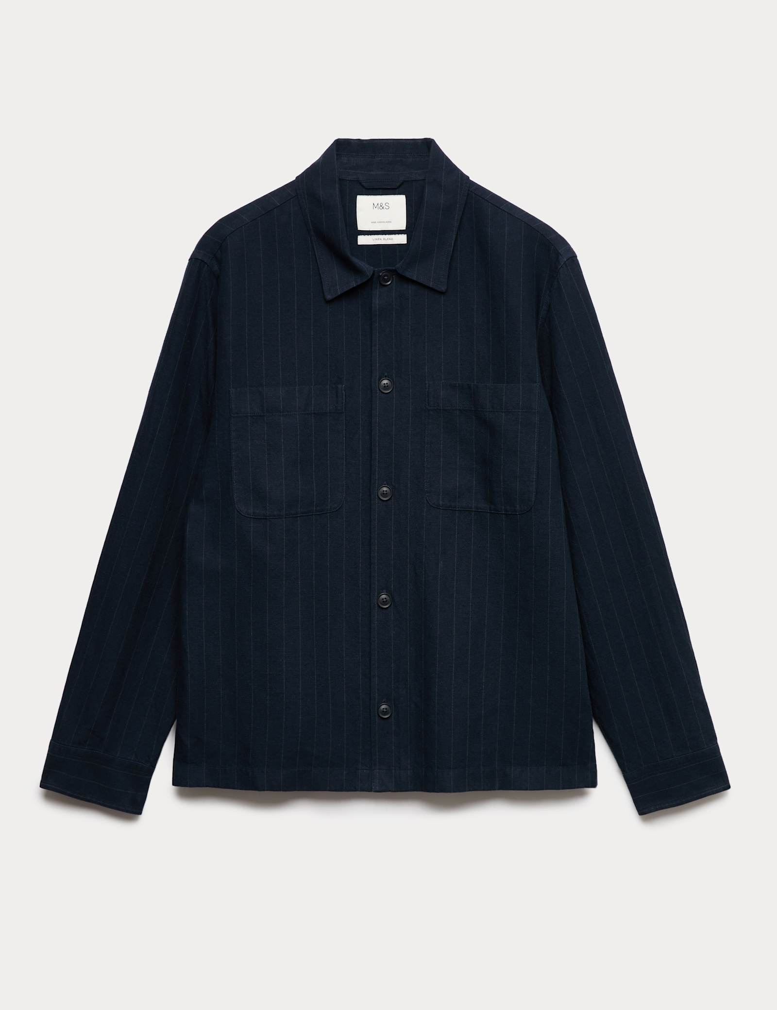 Linen Rich Overshirt - image 1