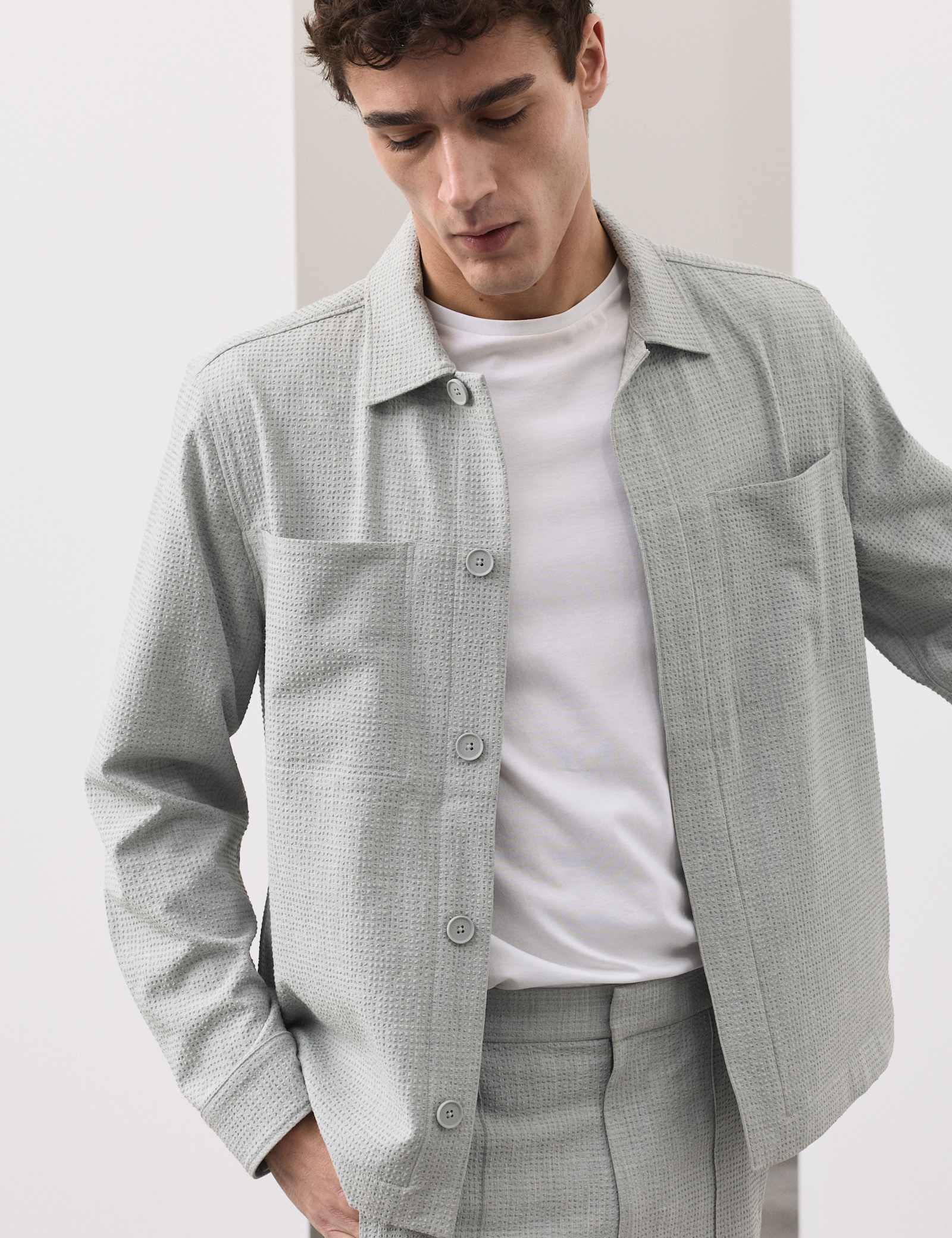 Seersucker Overshirt - image 4