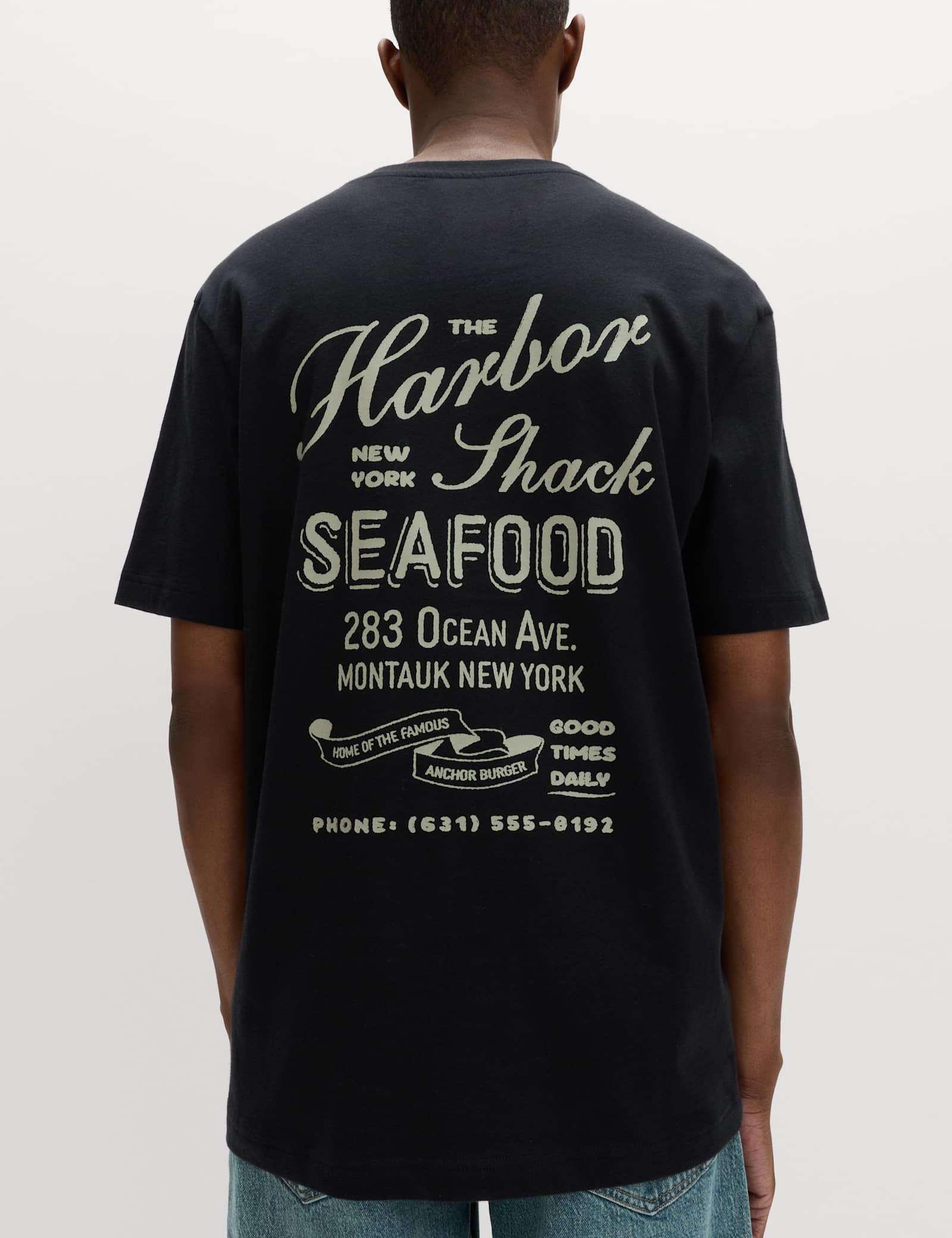 Pure Cotton Harbor Shack Graphic T-Shirt - image 4