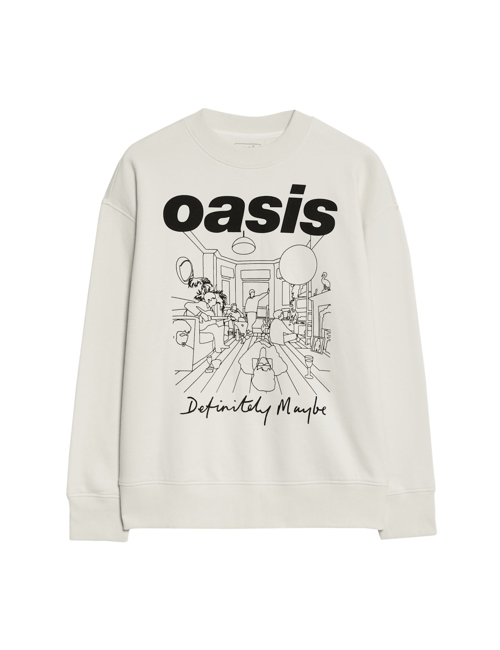 Cotton Rich Oasis Graphic Sweatshirt - image 4