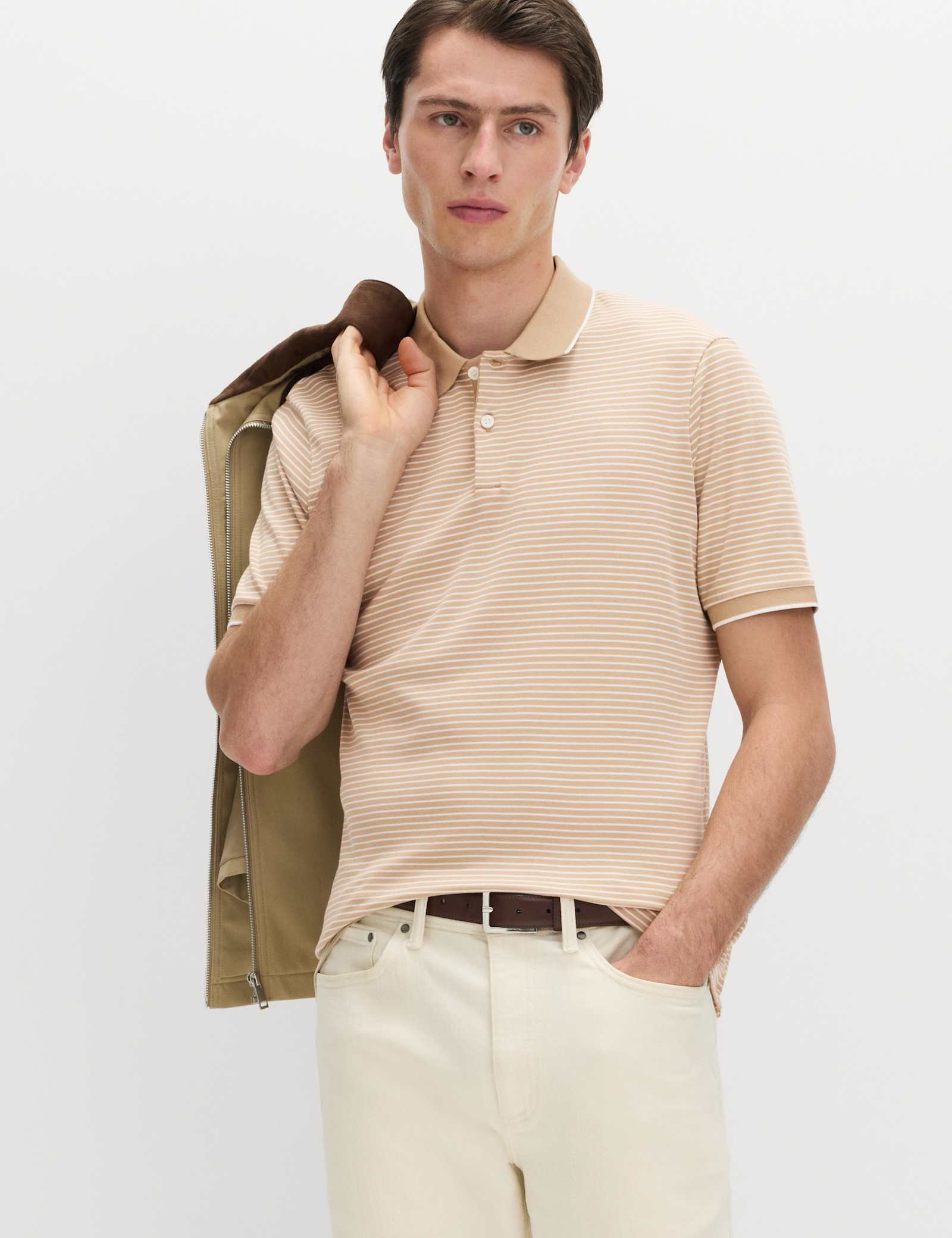 Pure Cotton Striped Polo Shirt - image 3