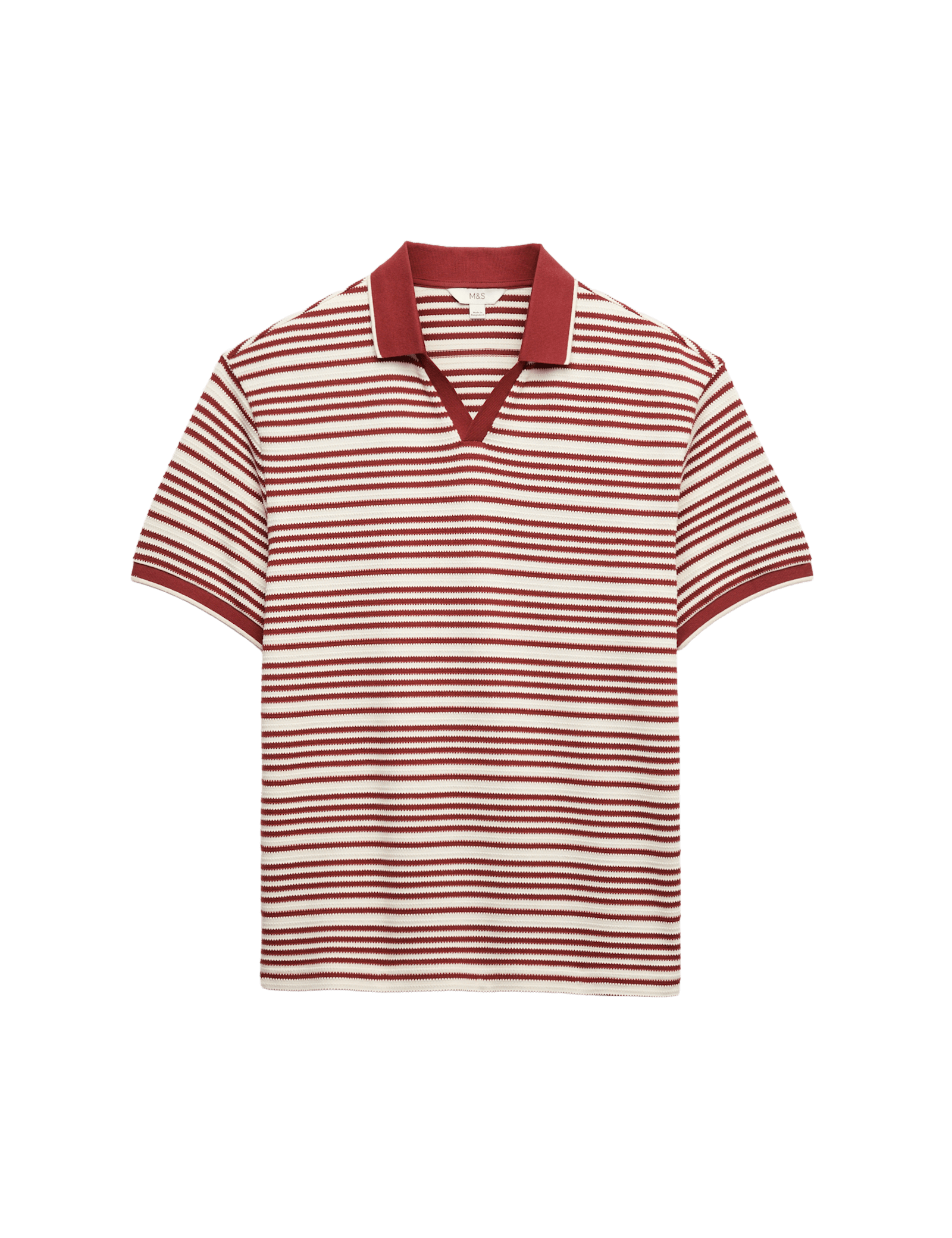 Relaxed Fit Cotton Rich Textured Polo Shirt - image 5