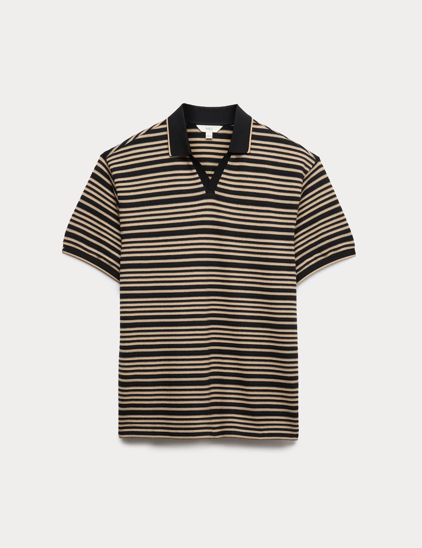 Relaxed Fit Cotton Rich Textured Polo Shirt - image 2