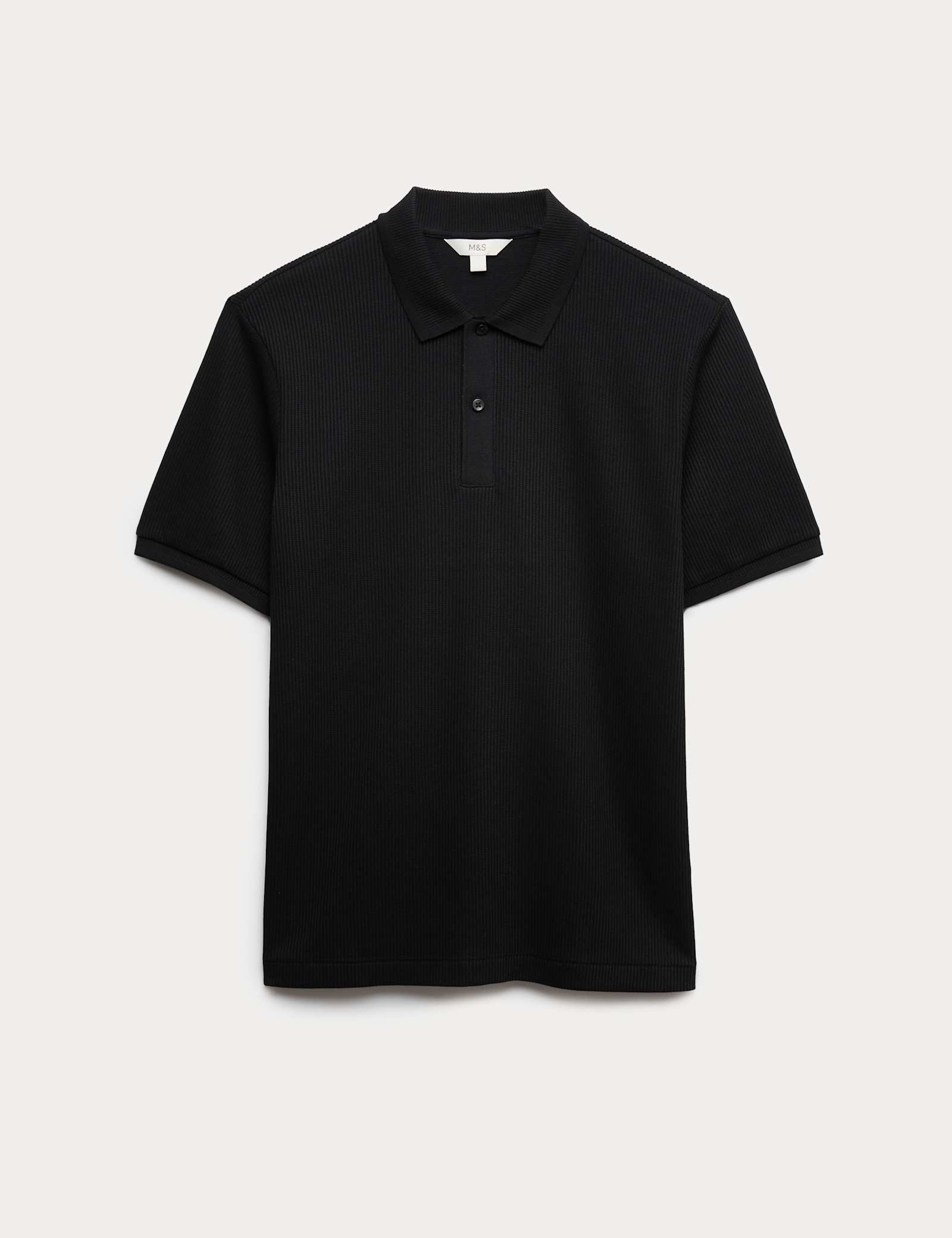 Pure Cotton Textured Polo Shirt - image 2