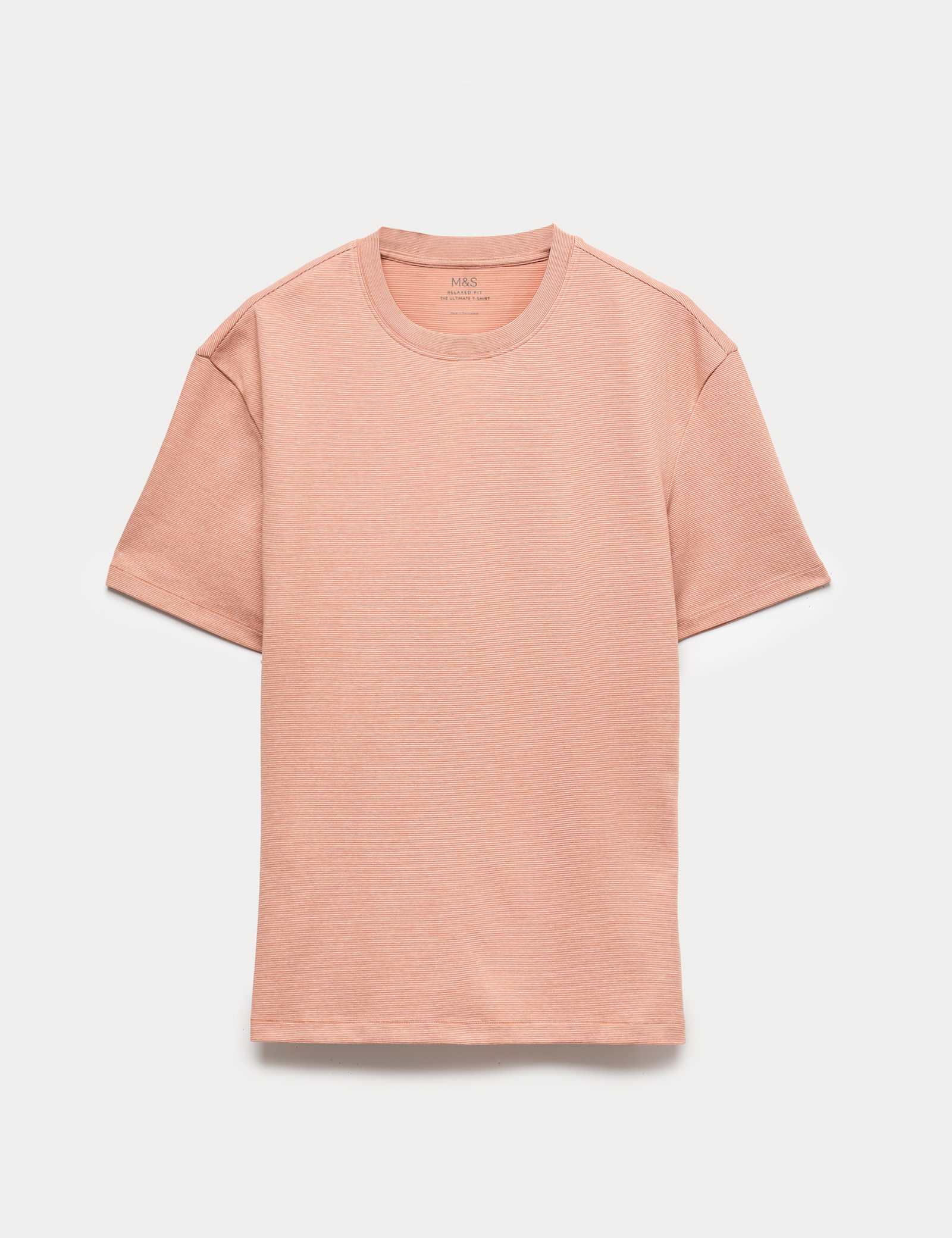 Cotton Rich Ultimate Performance Striped T-Shirt - image 1