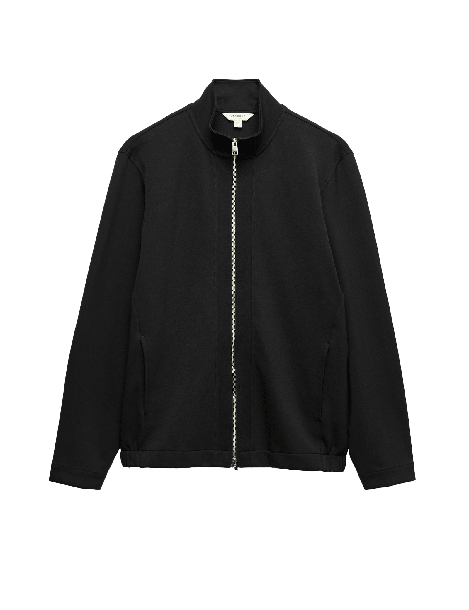Cotton Rich Funnel Neck Zip Up Jacket - image 5