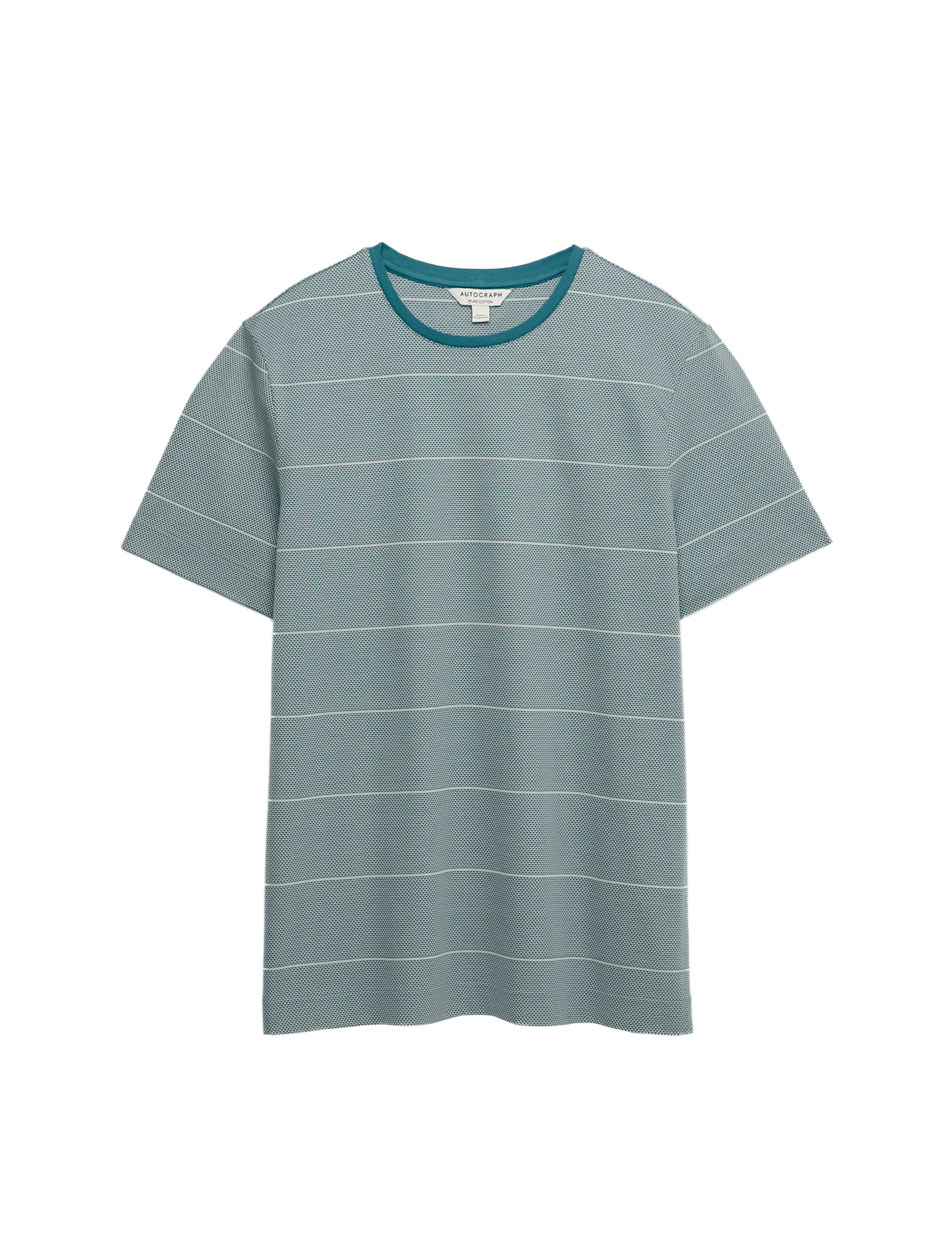 Pure Cotton Textured Striped T-Shirt - image 5