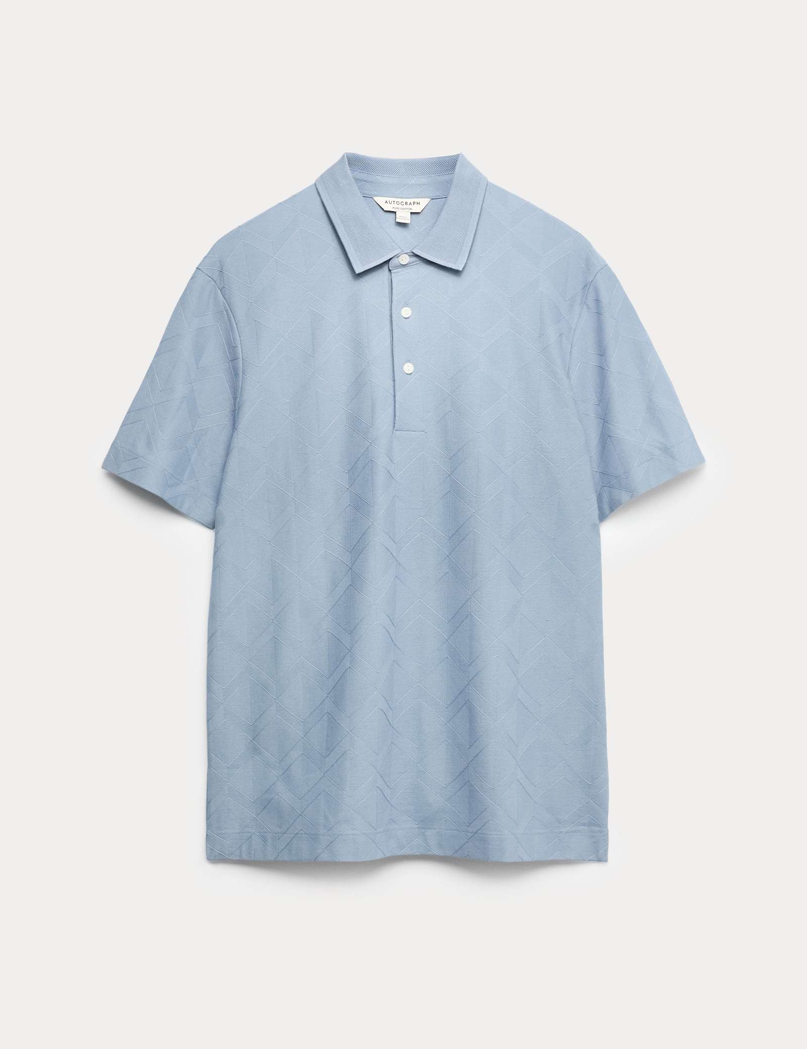 Pure Cotton Textured Polo Shirt - image 3