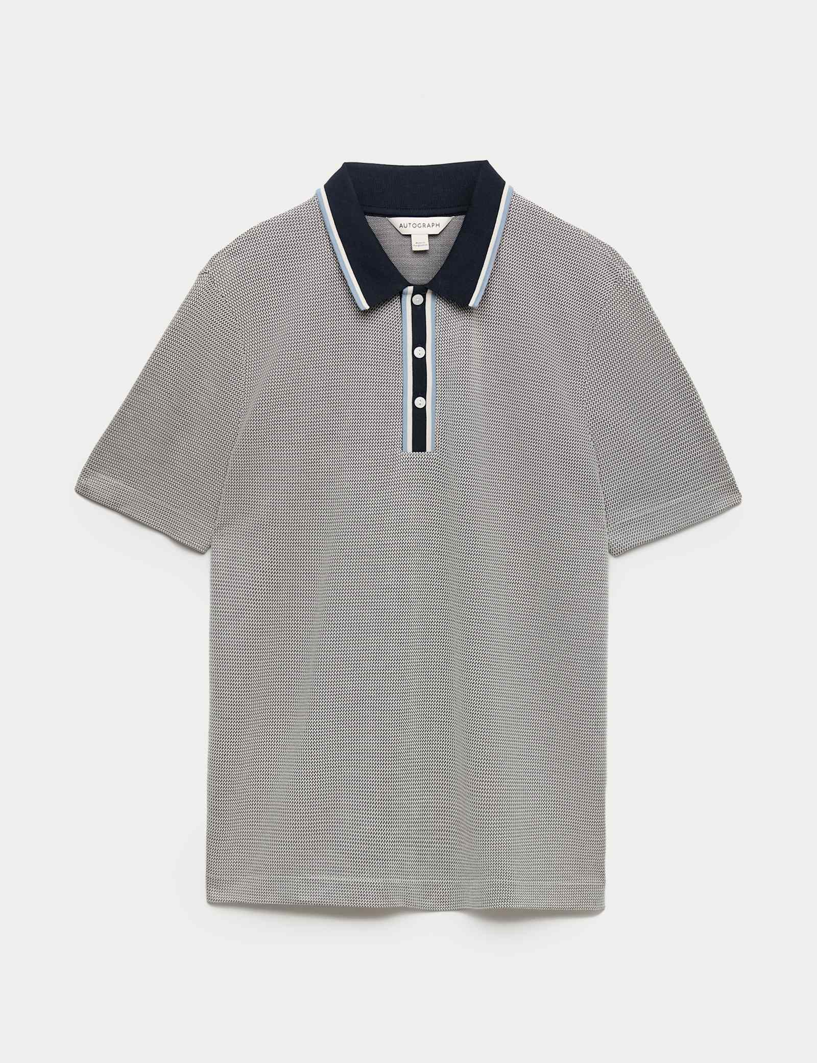 Modal Rich Tipped Soft Polo Shirt - image 3