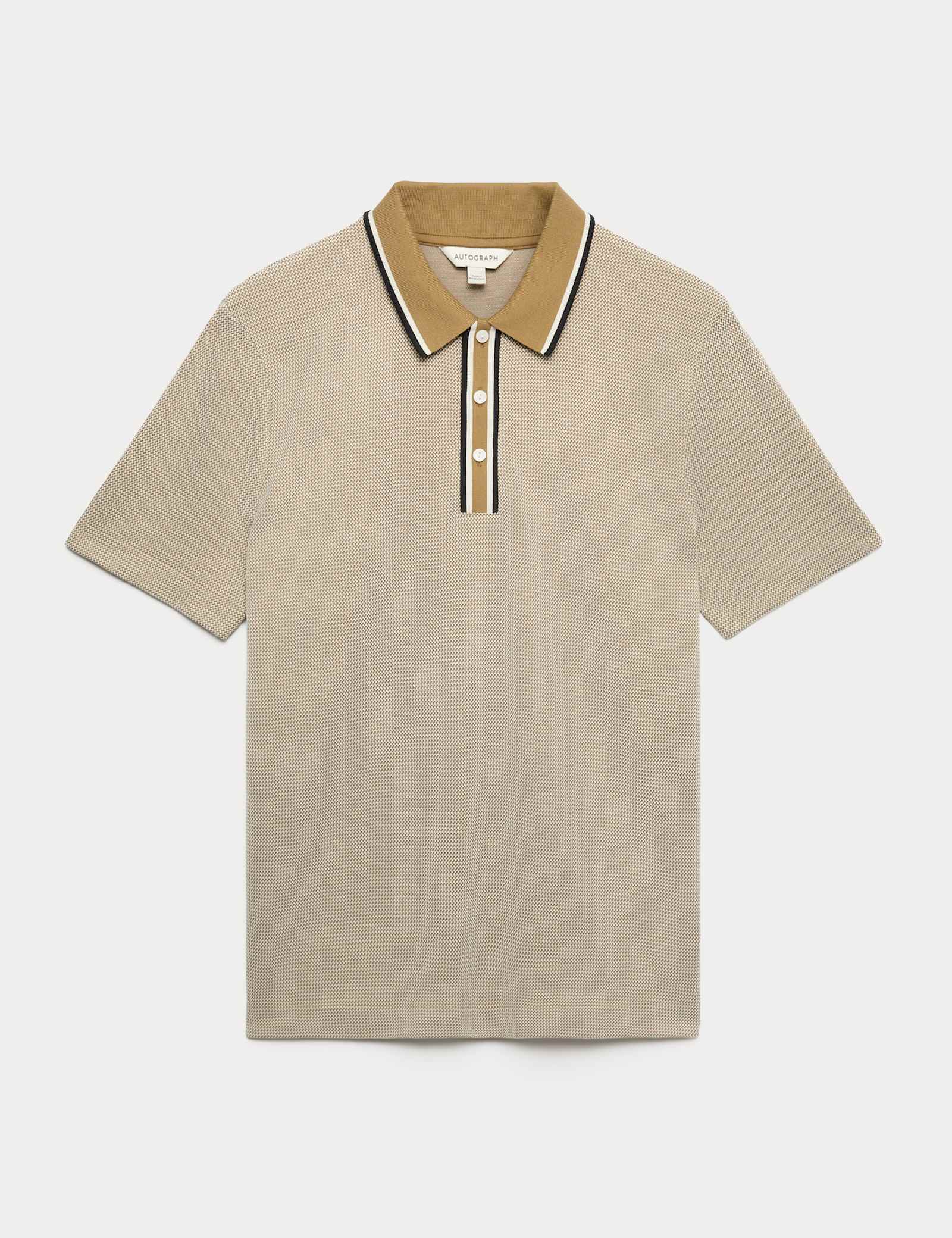 Modal Rich Tipped Soft Polo Shirt - image 4