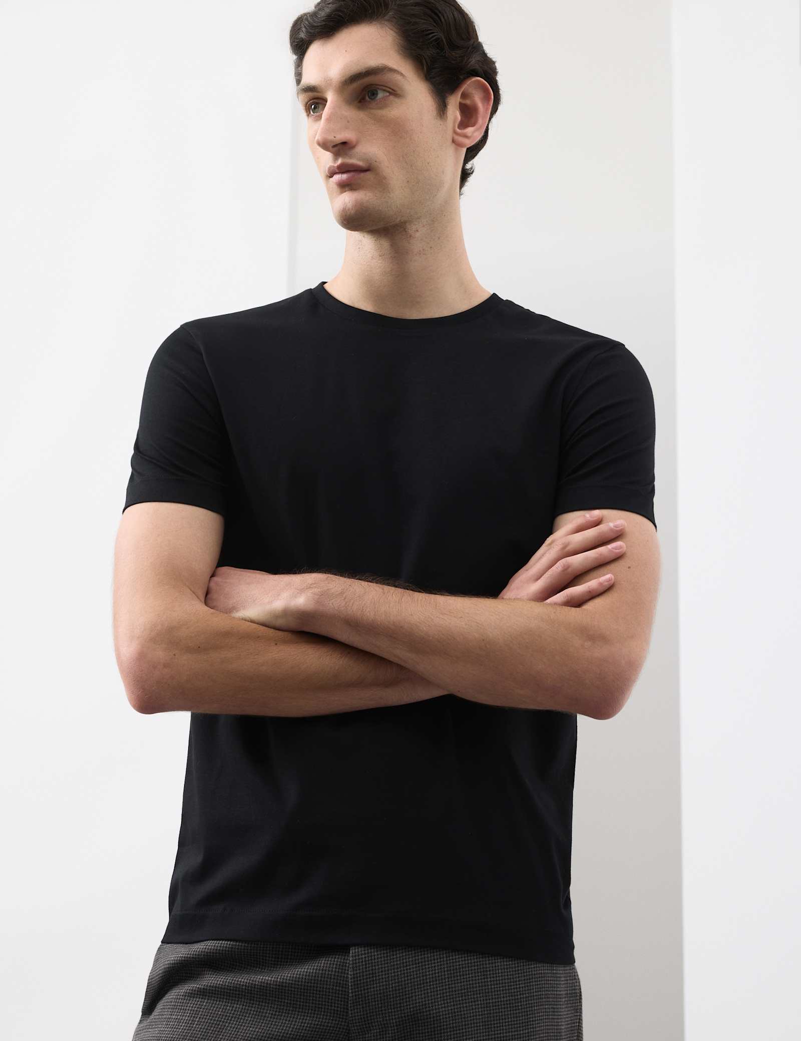 Pure Supima Cotton Slim Fit Crew Neck T Shirt - image 4