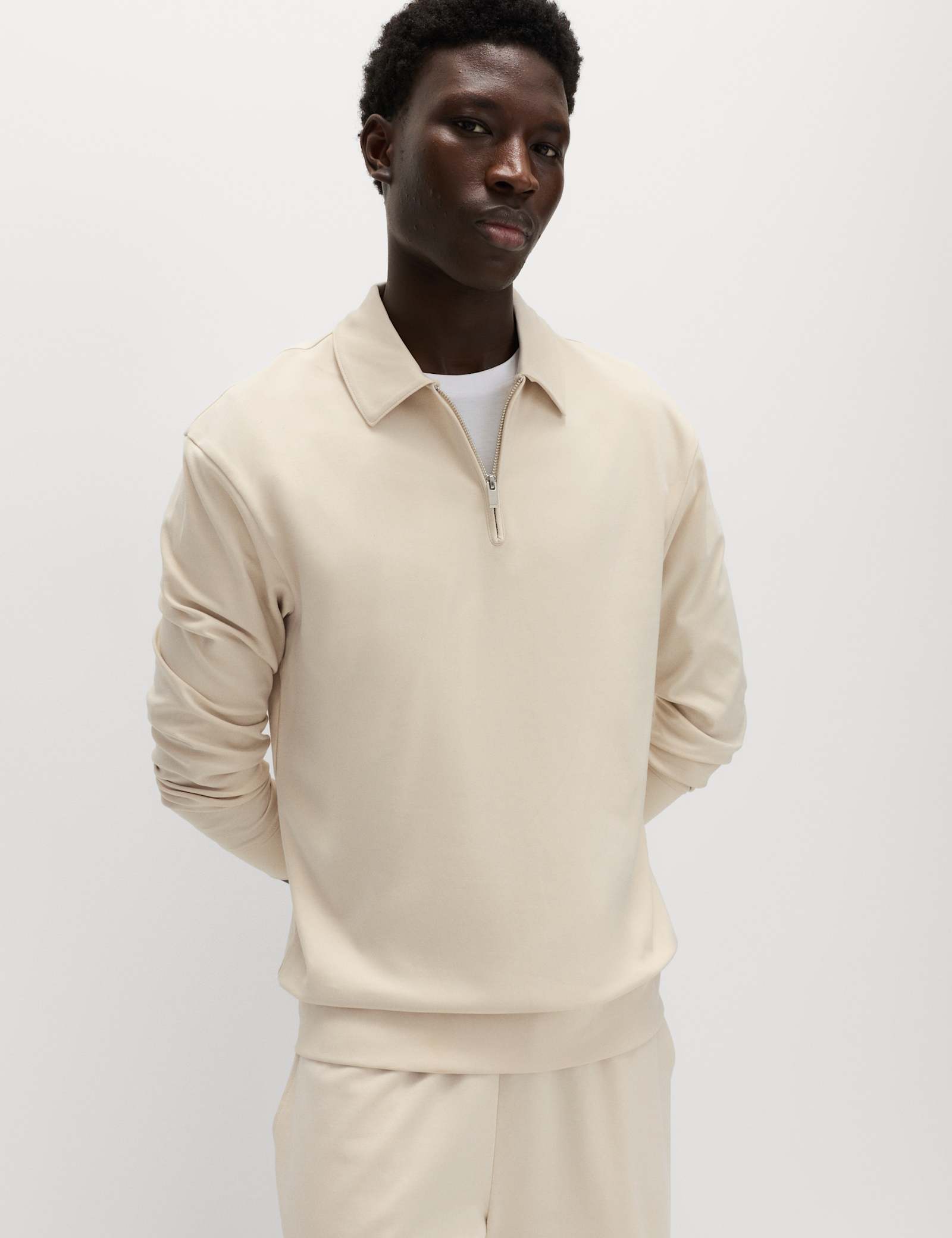 Cotton Rich Half Zip Sweatshirt - image 4