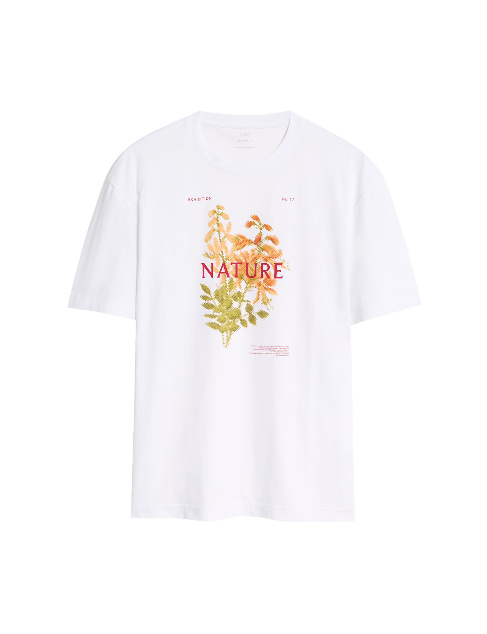 Pure Cotton Flower Graphic T-Shirt - image 3