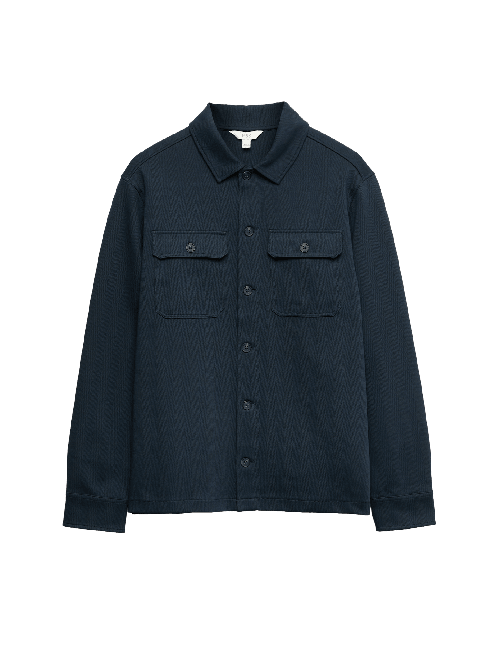Cotton Rich Herringbone Overshirt - image 3