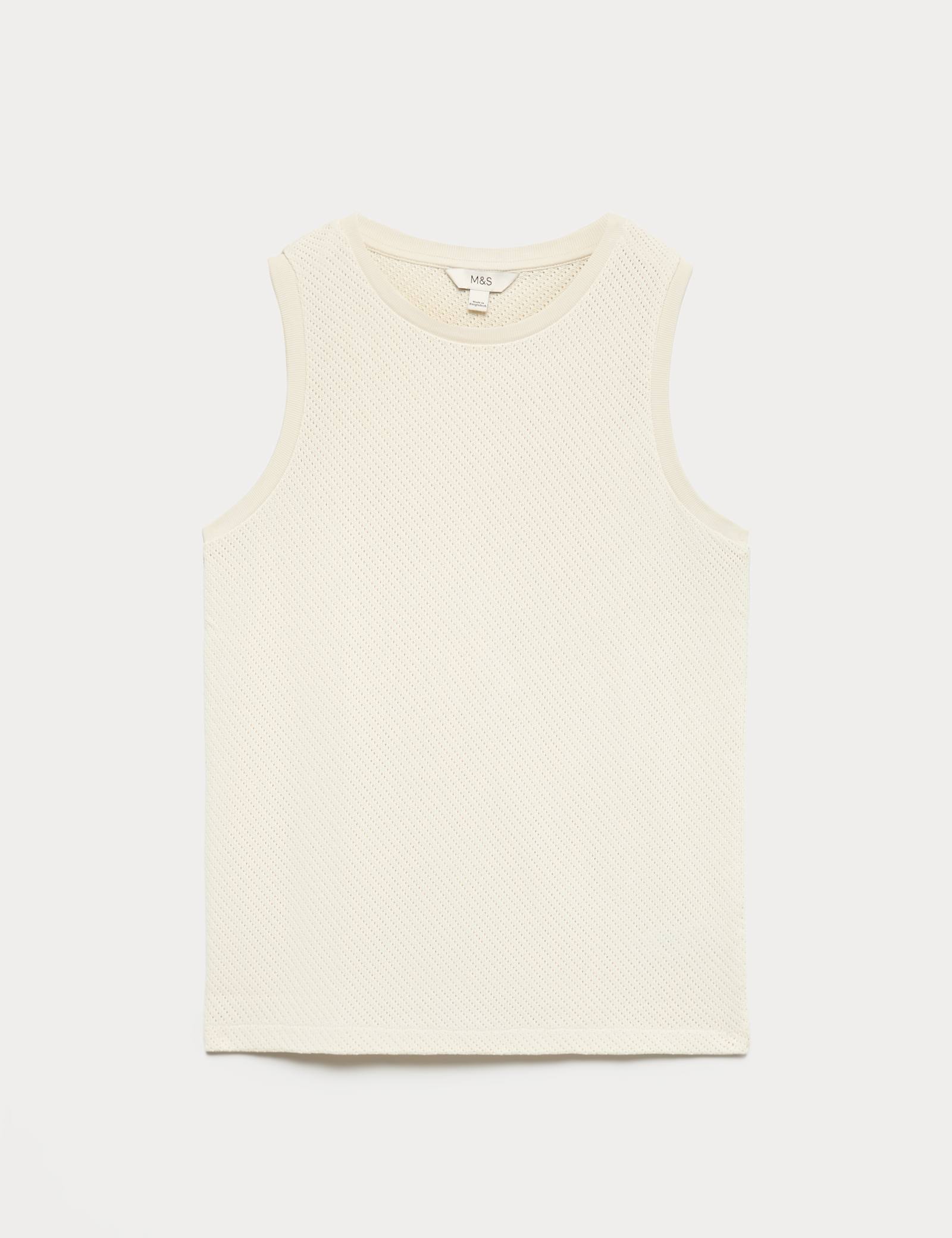 Cotton Rich Knitted Vest - image 2