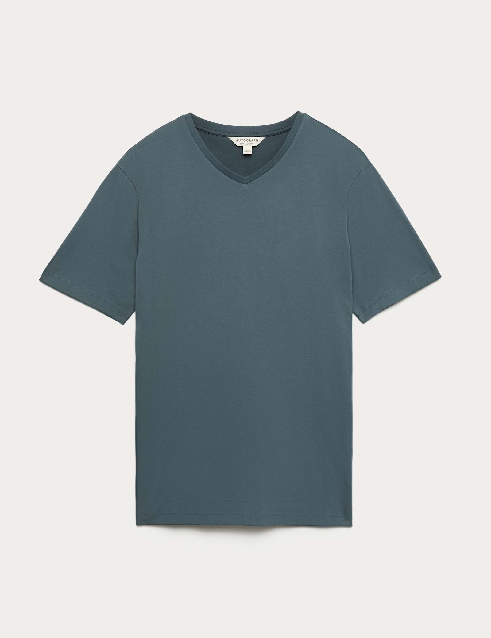 Pure Supima Cotton V-Neck T-Shirt - image 4