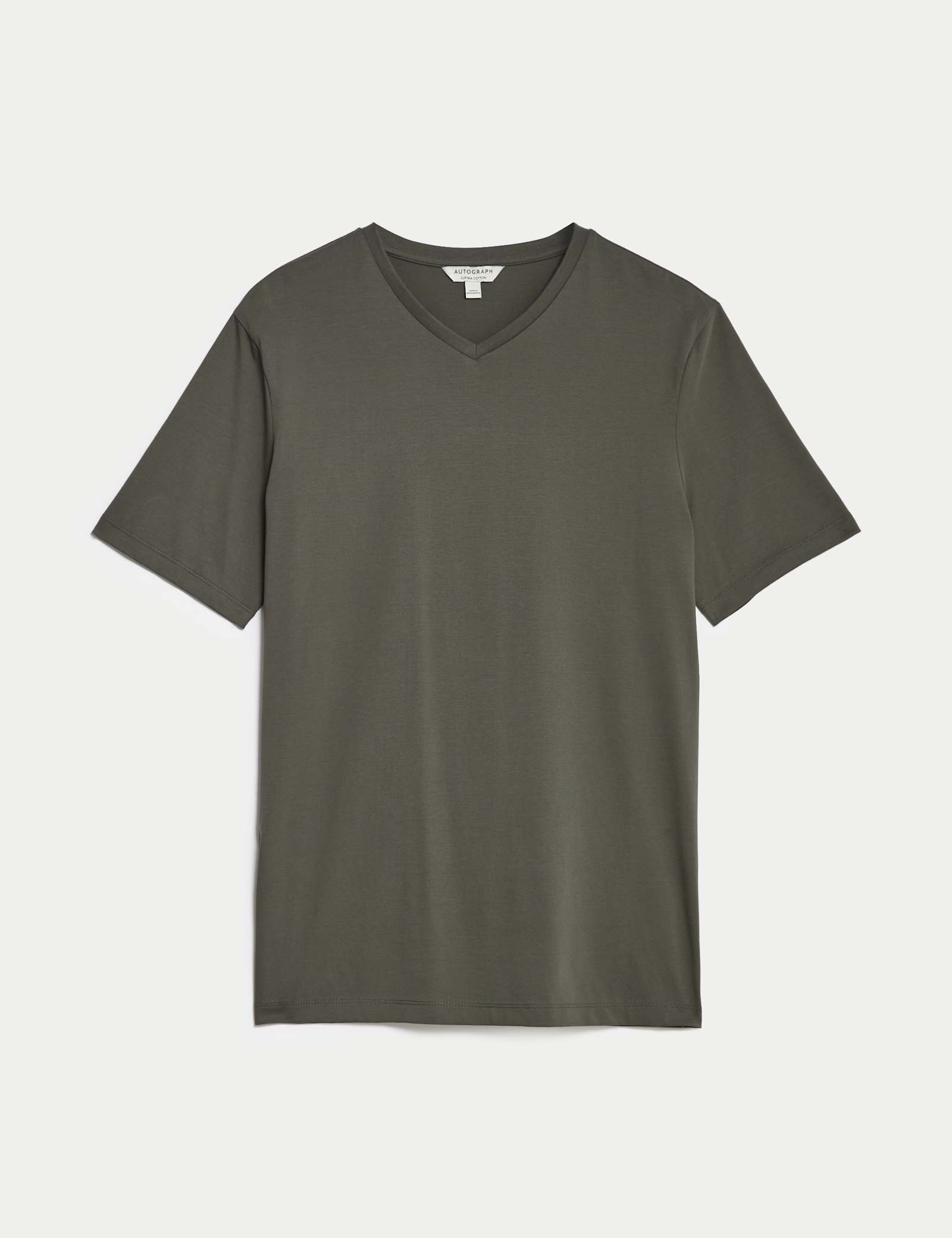 Pure Supima Cotton V-Neck T-Shirt - image 5