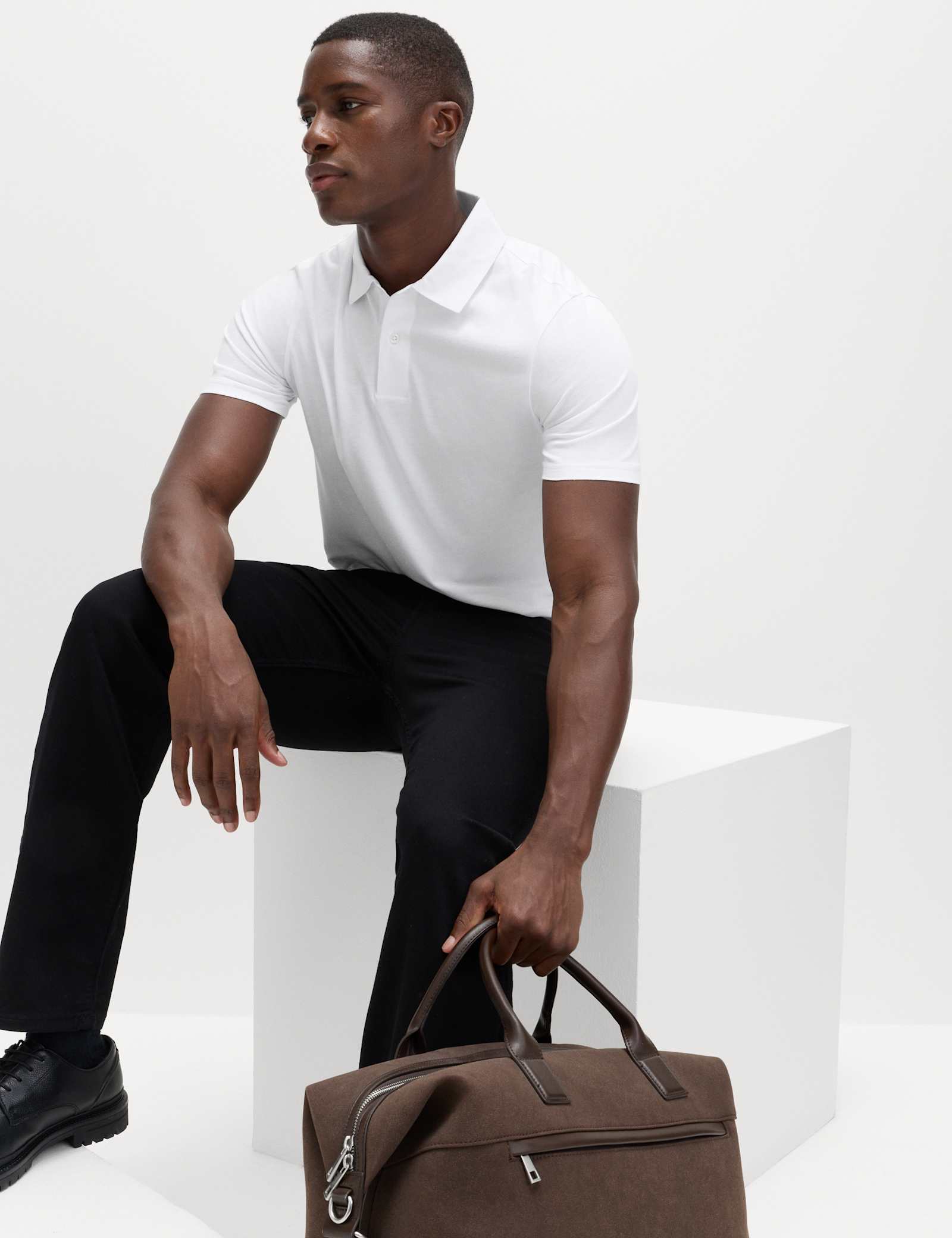 2 Pack Regular Fit Pure Cotton Polo Shirts - image 3