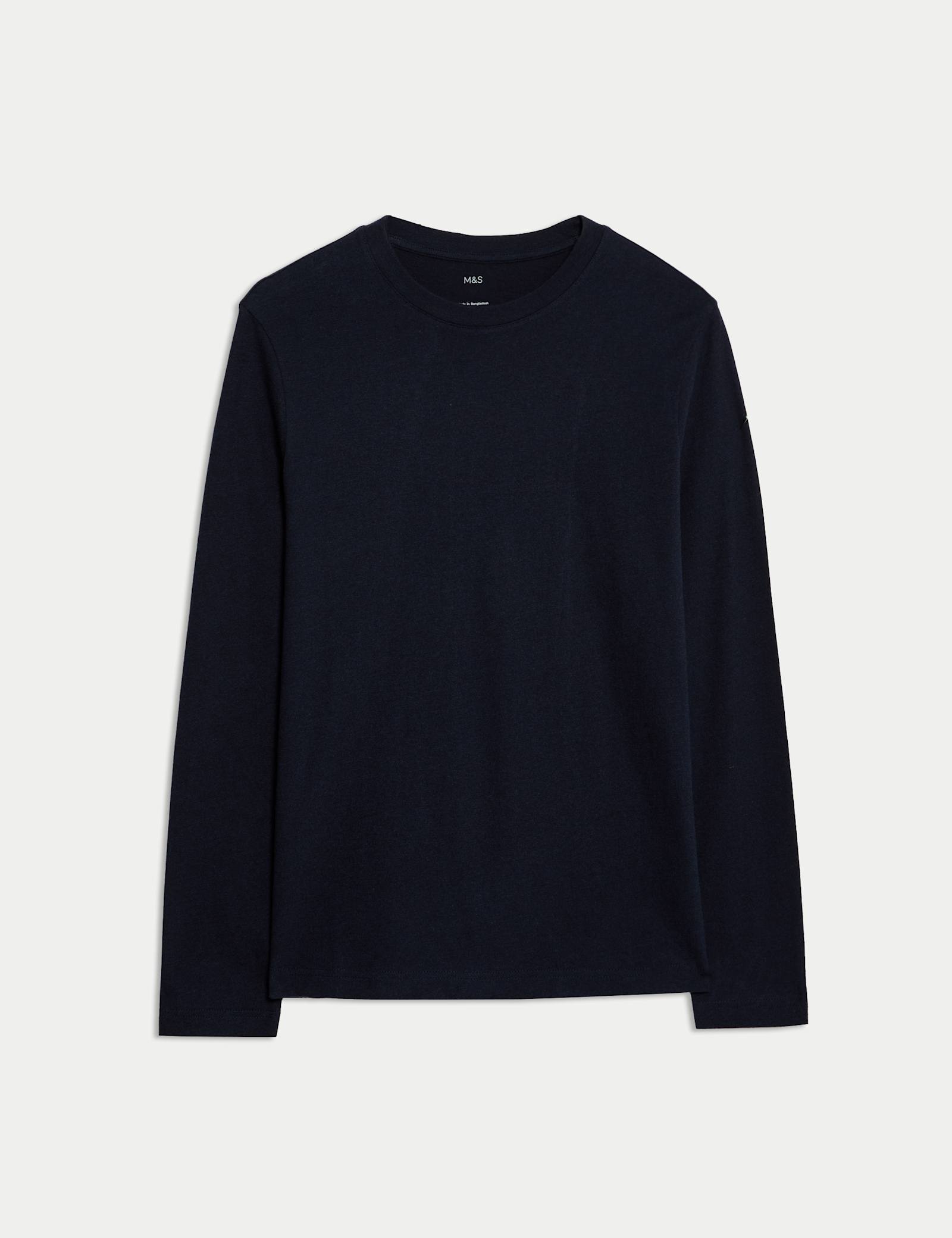 Pure Cotton Crew Neck T-Shirt - image 1