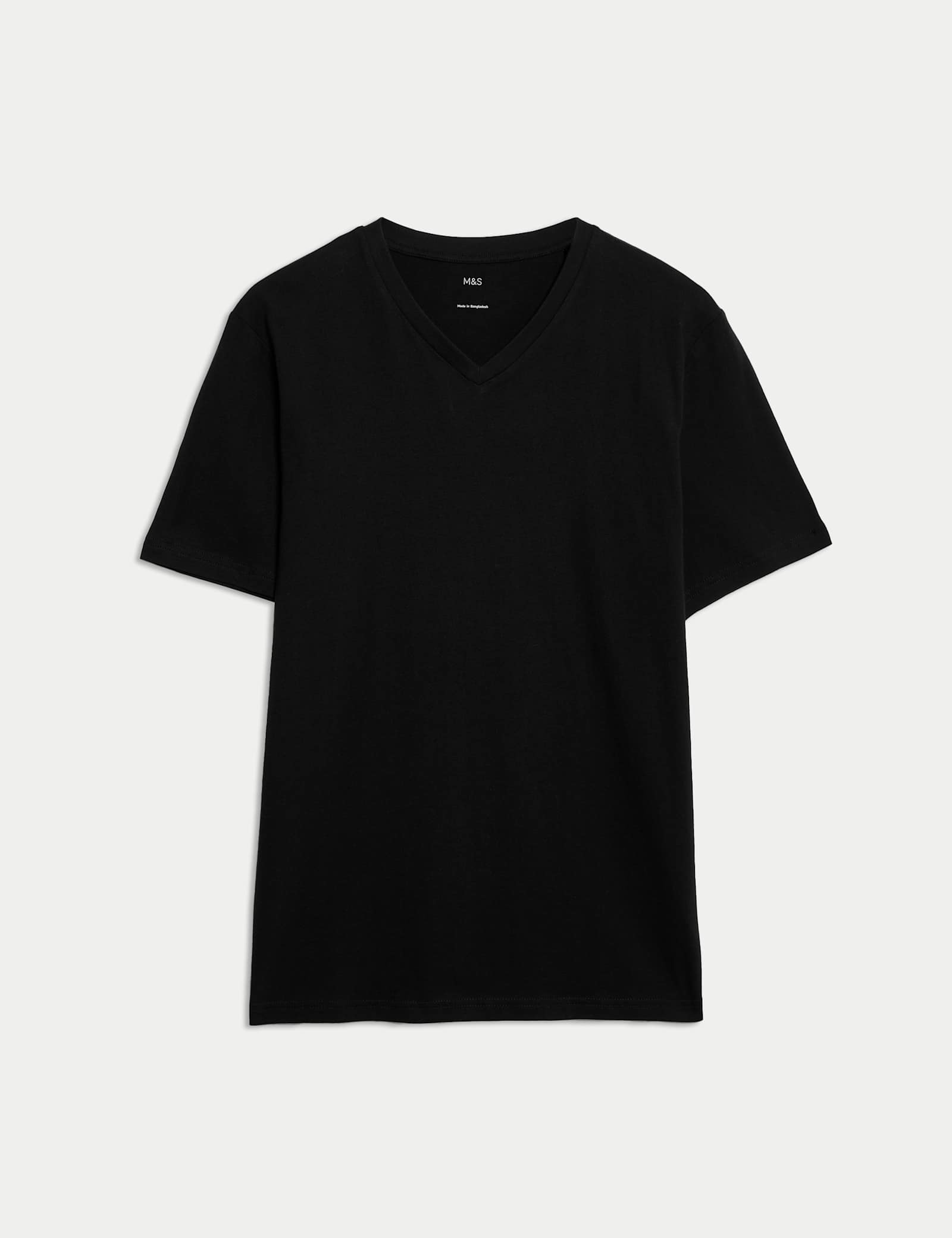 Pure Cotton V Neck T-Shirt - image 3