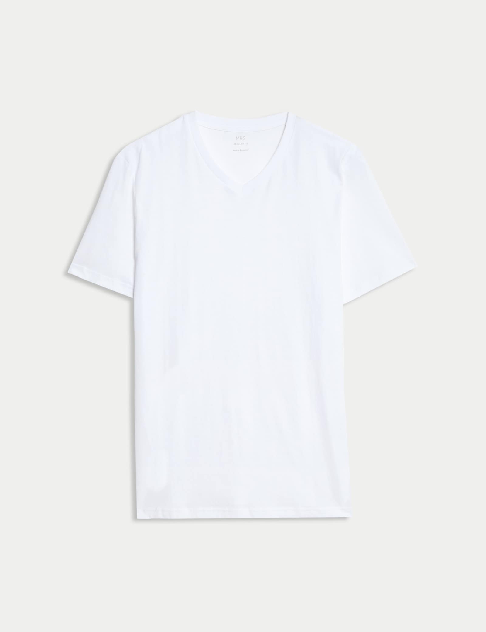 Pure Cotton V Neck T-Shirt - image 2