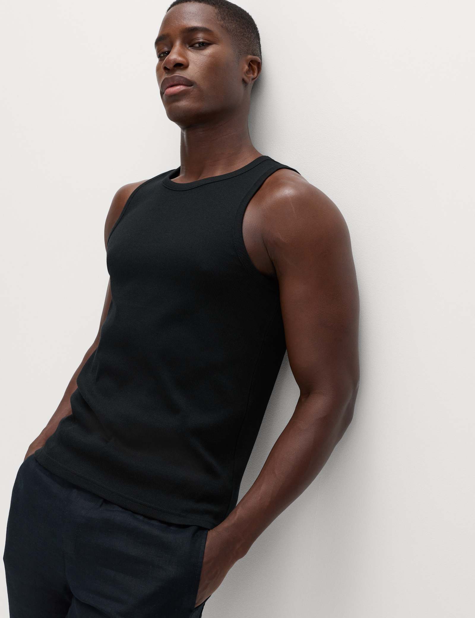 Cotton Rich Ribbed Vest - image 4