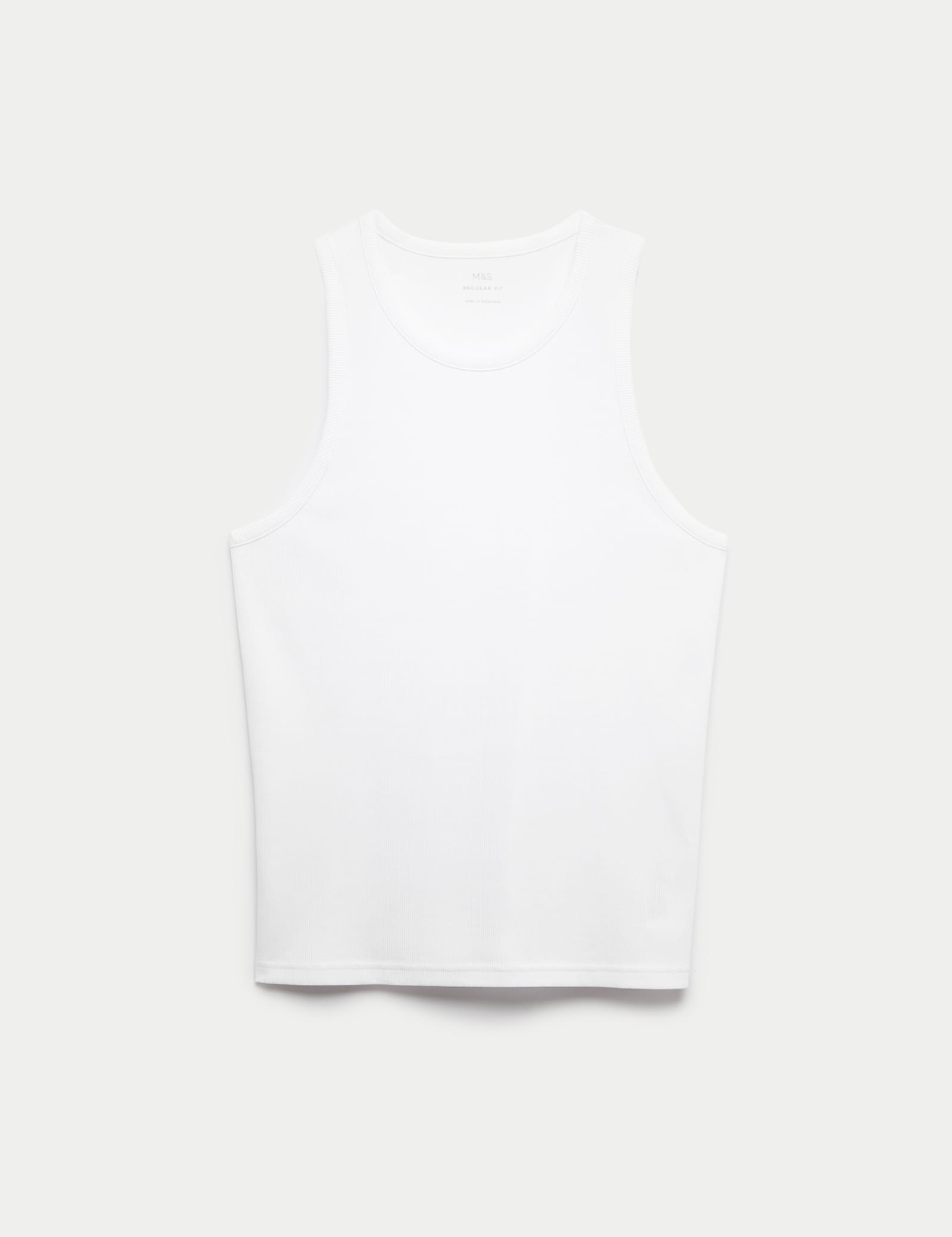 Cotton Rich Ribbed Vest - image 1