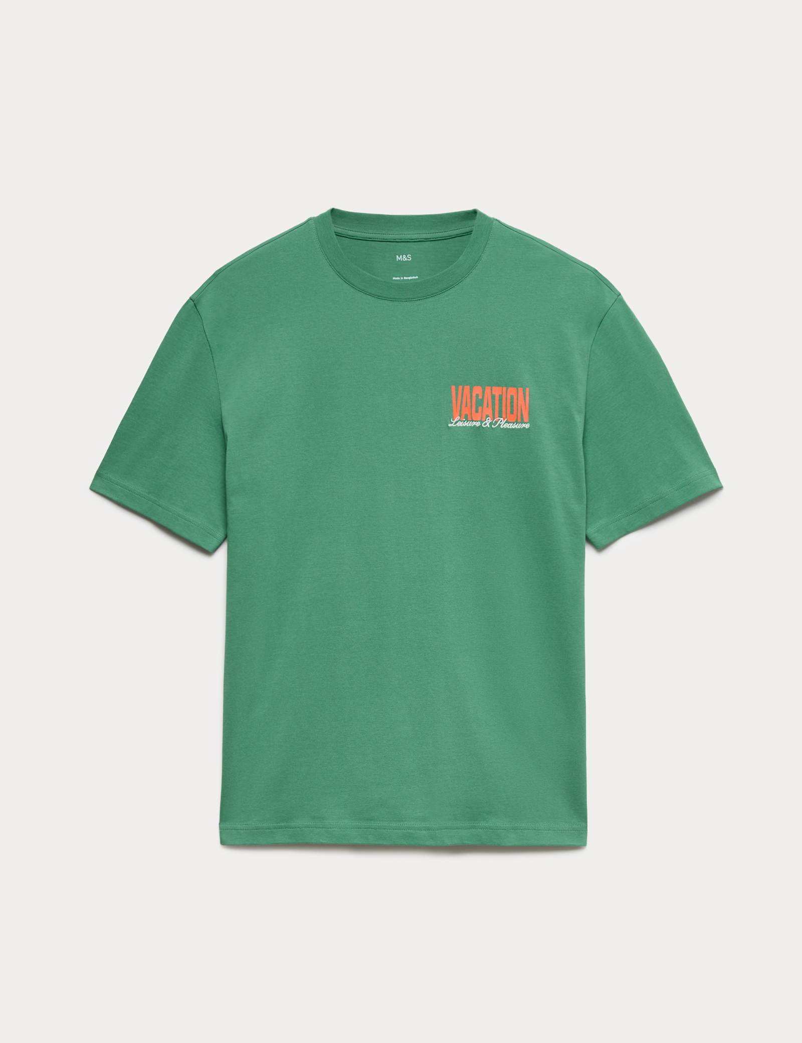 Pure Cotton Summer Vacation Slogan T shirt - image 1